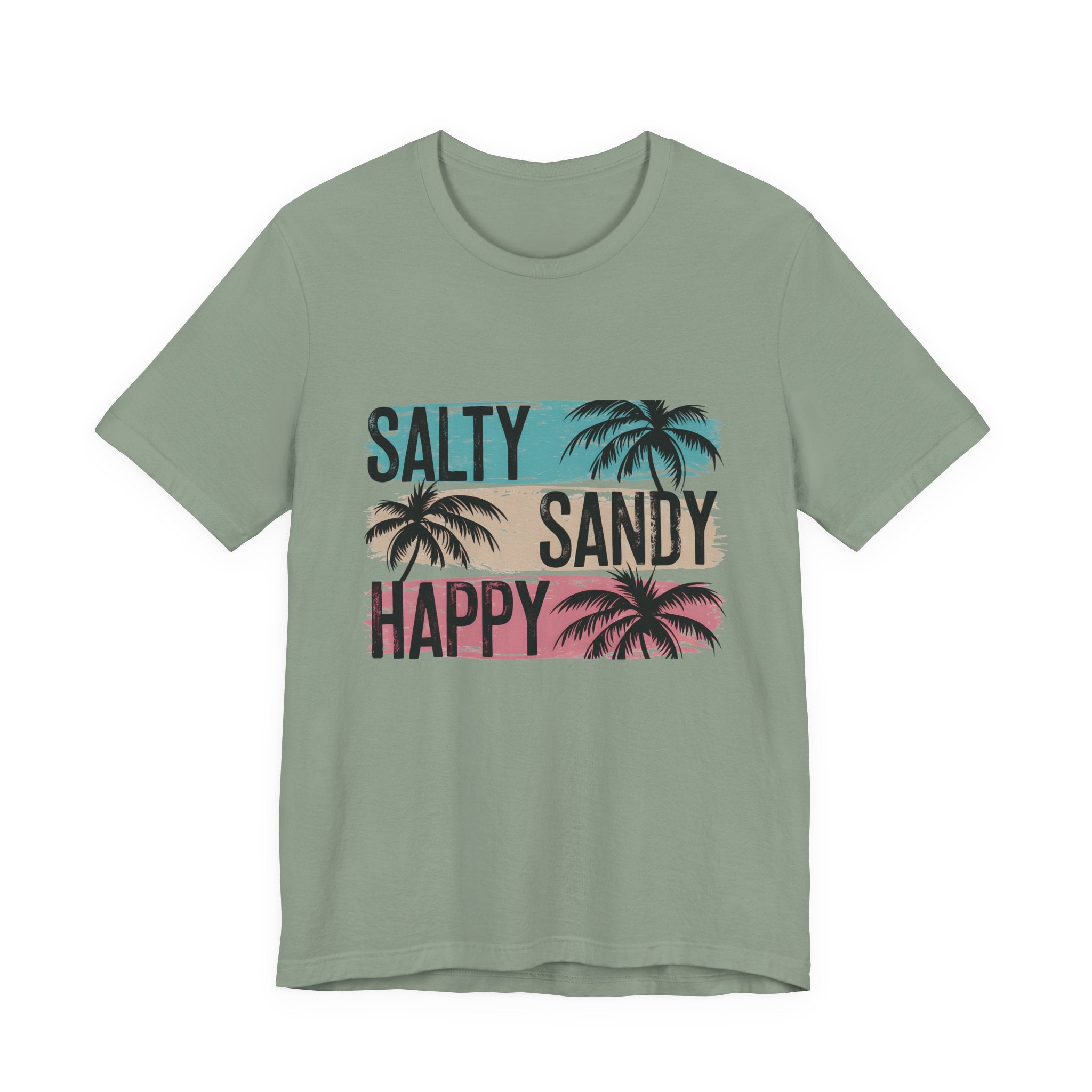 Salty Sandy Happy T-Shirt, Sandy Toes Salty Breeze Tee by PopCultureByDesign36
