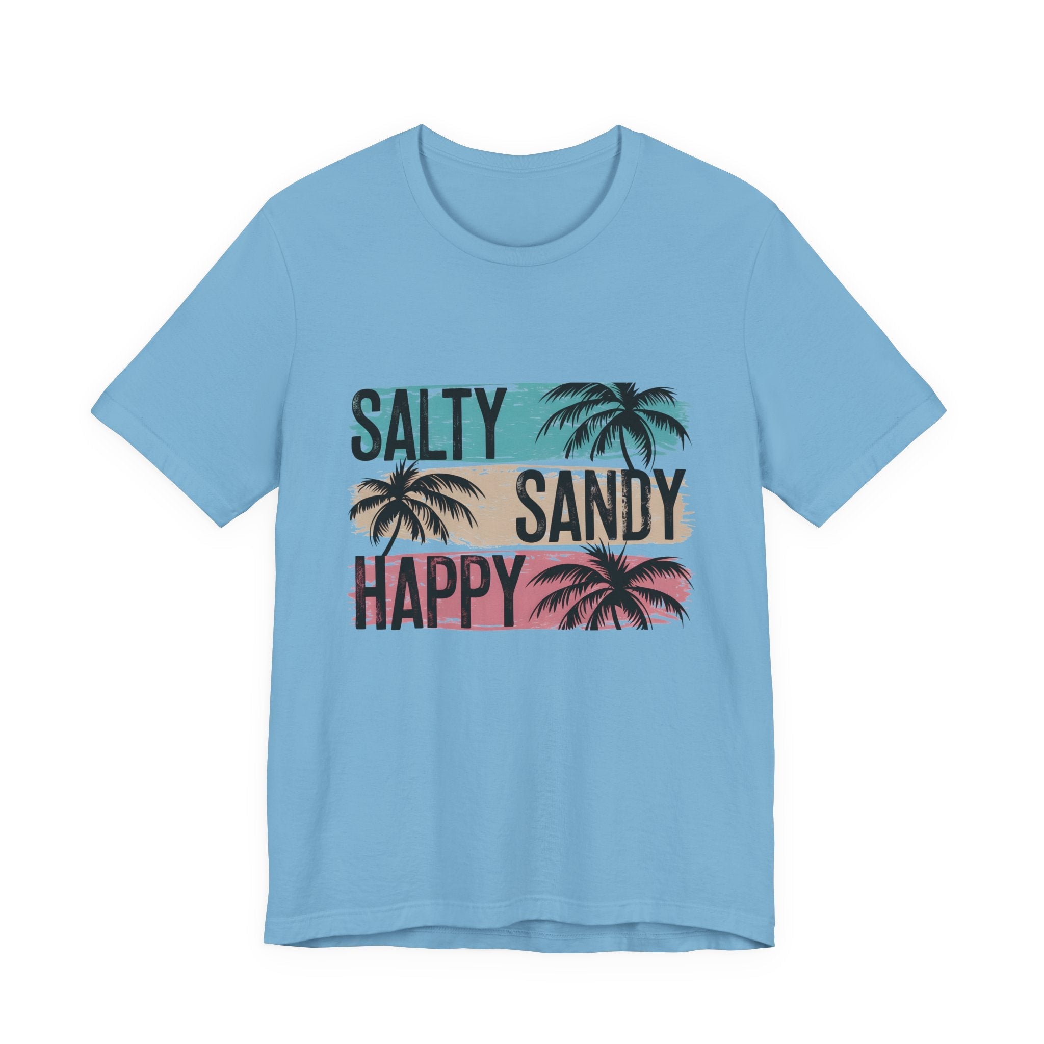 Salty Sandy Happy T-Shirt, Sandy Toes Salty Breeze Tee by PopCultureByDesign36
