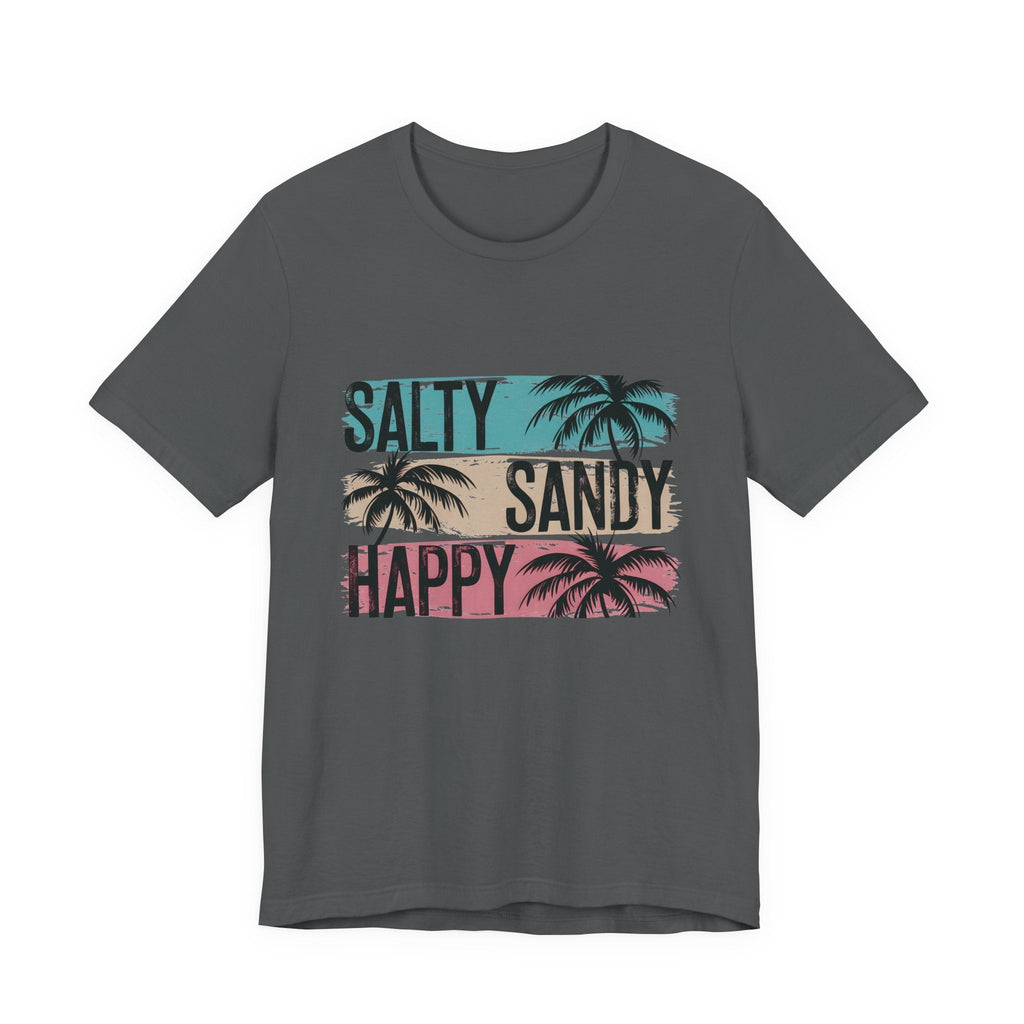 Salty Sandy Happy T-Shirt, Sandy Toes Salty Breeze Tee by PopCultureByDesign36