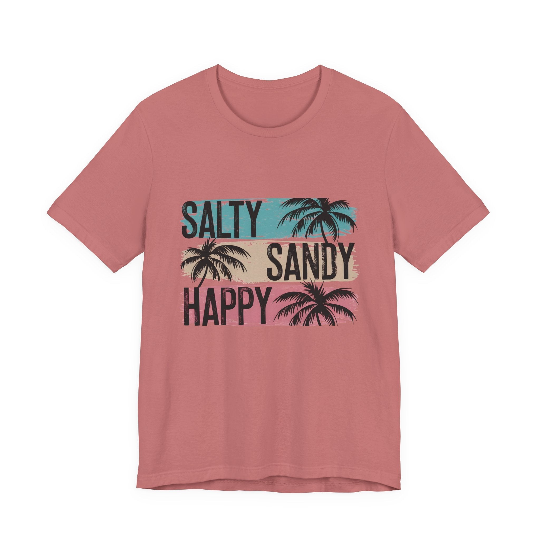 Salty Sandy Happy T-Shirt, Sandy Toes Salty Breeze Tee by PopCultureByDesign36