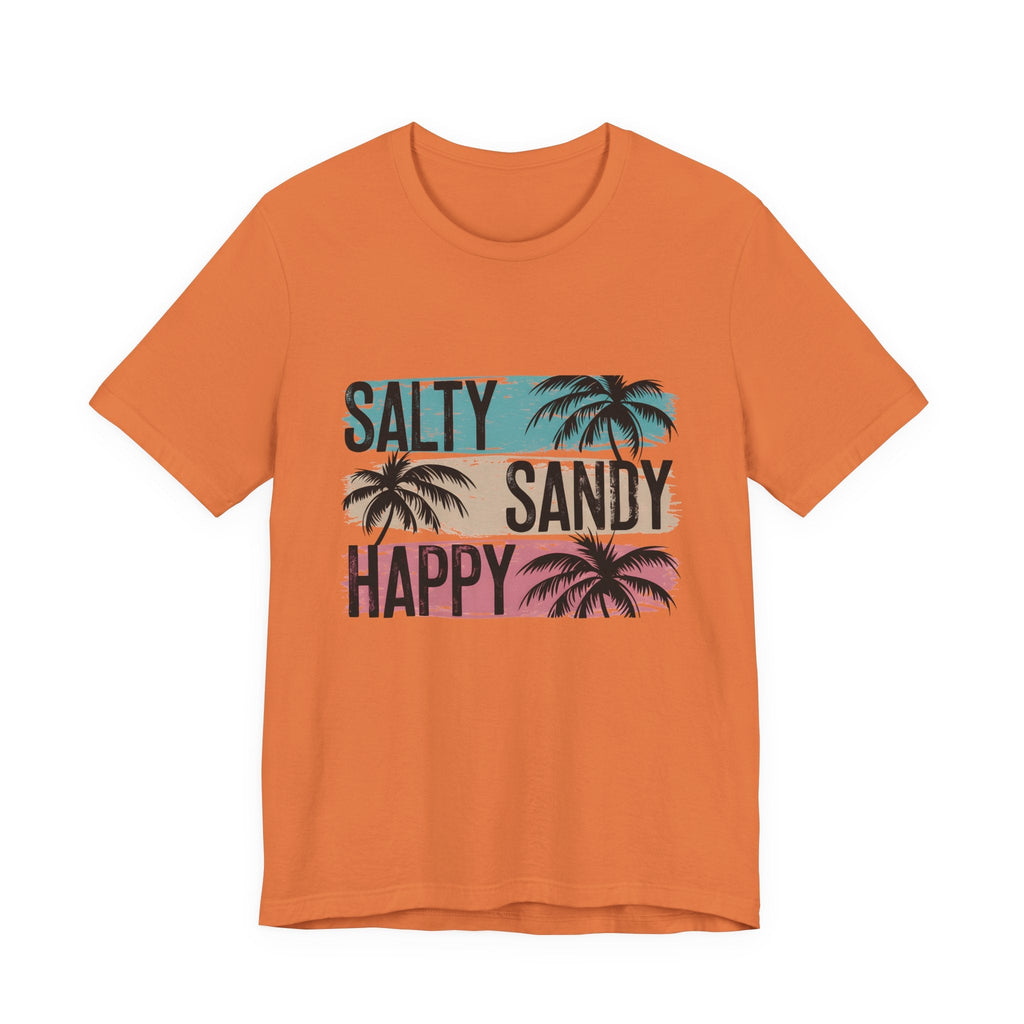 Salty Sandy Happy T-Shirt, Sandy Toes Salty Breeze Tee by PopCultureByDesign36