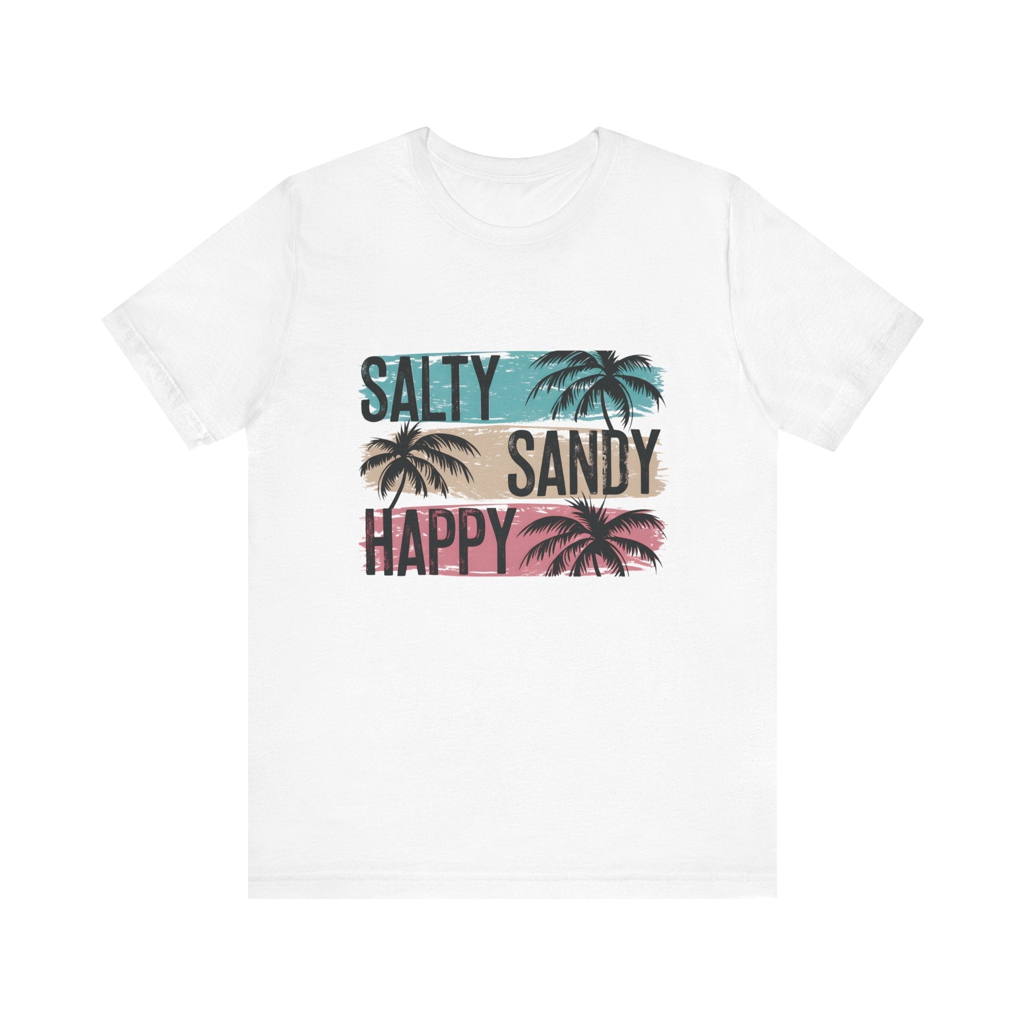 Salty Sandy Happy T-Shirt, Sandy Toes Salty Breeze Tee by PopCultureByDesign36
