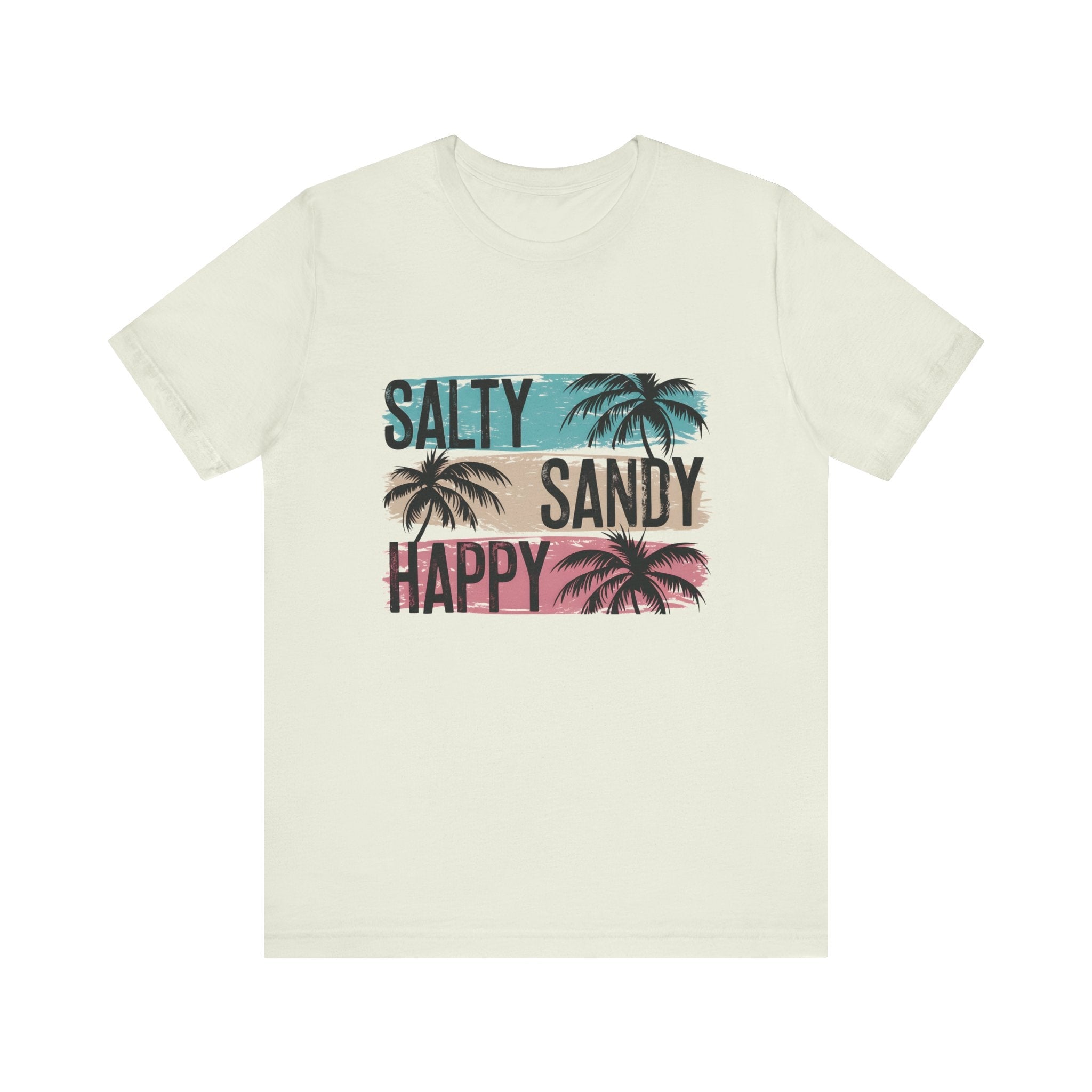 Salty Sandy Happy T-Shirt, Sandy Toes Salty Breeze Tee by PopCultureByDesign36