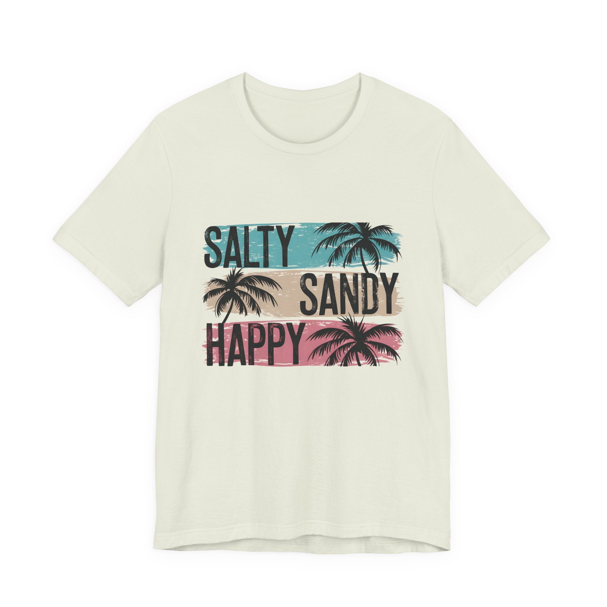 Salty Sandy Happy T-Shirt, Sandy Toes Salty Breeze Tee by PopCultureByDesign36