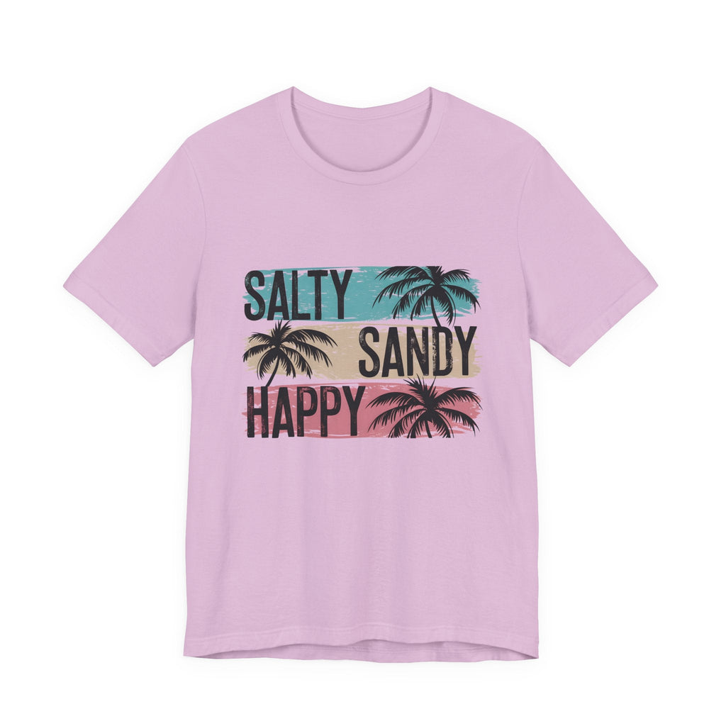 Salty Sandy Happy T-Shirt, Sandy Toes Salty Breeze Tee by PopCultureByDesign36