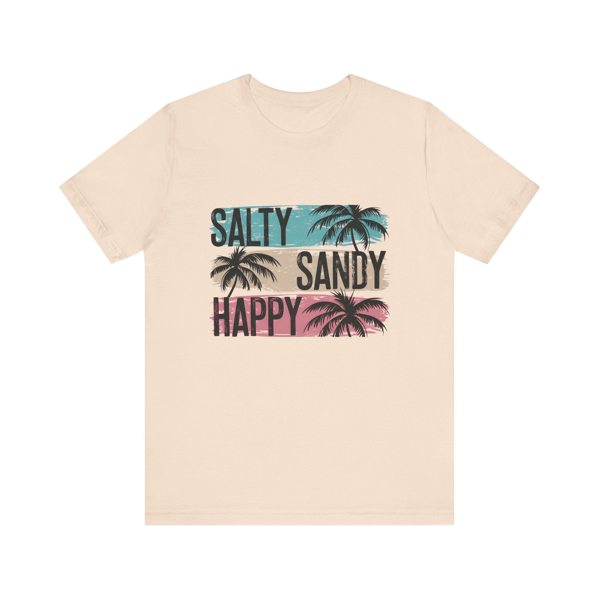 Salty Sandy Happy T-Shirt, Sandy Toes Salty Breeze Tee by PopCultureByDesign36