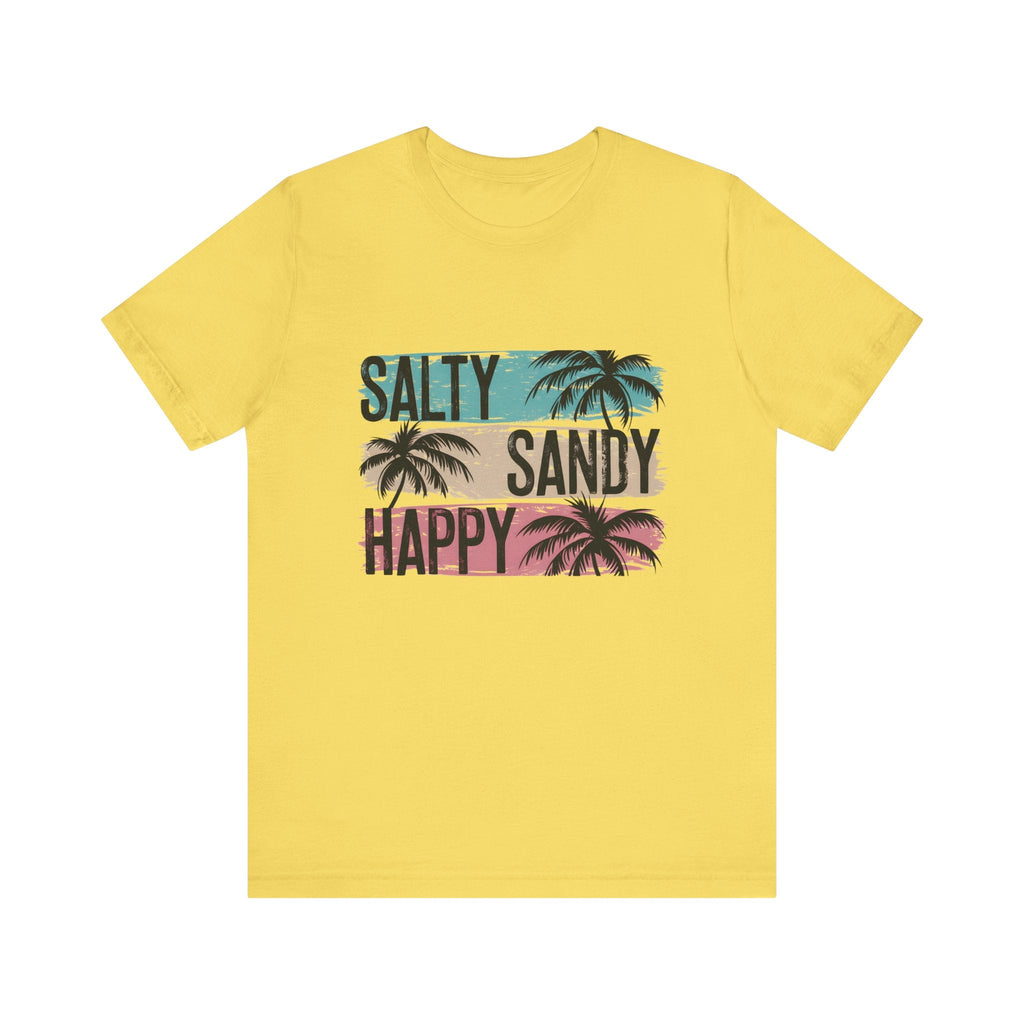 Salty Sandy Happy T-Shirt, Sandy Toes Salty Breeze Tee by PopCultureByDesign36