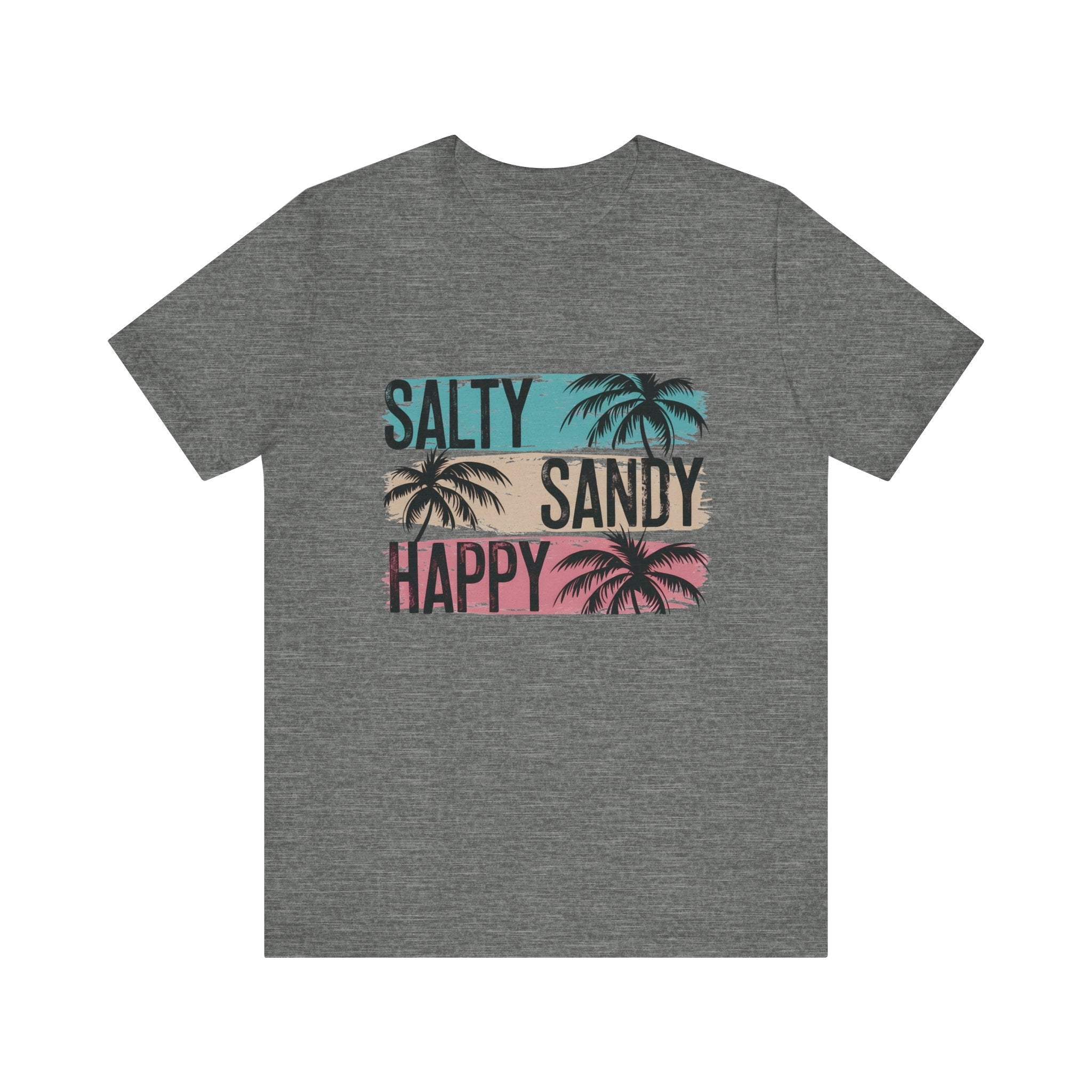 Salty Sandy Happy T-Shirt, Sandy Toes Salty Breeze Tee by PopCultureByDesign36