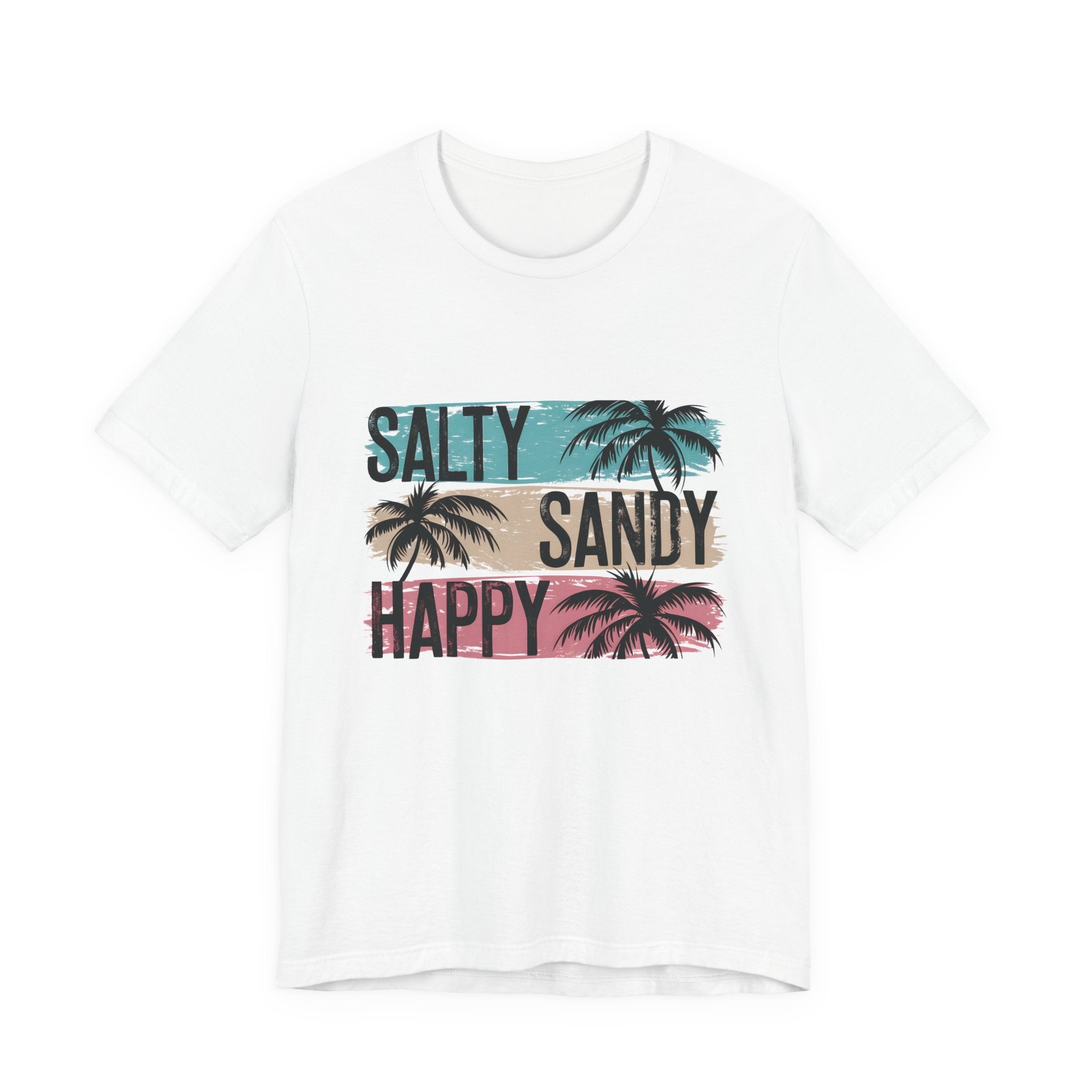 Salty Sandy Happy T-Shirt, Sandy Toes Salty Breeze Tee by PopCultureByDesign36