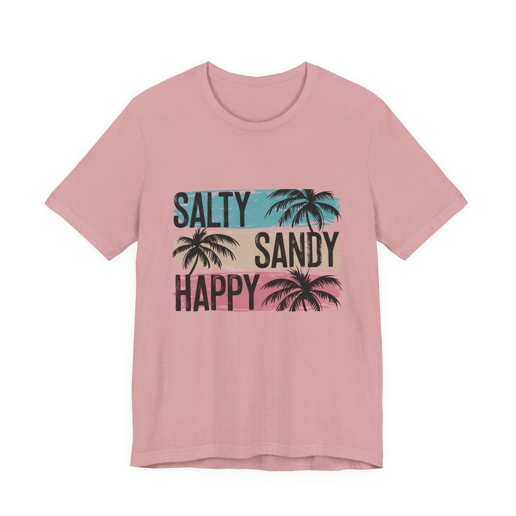 Salty Sandy Happy T-Shirt, Sandy Toes Salty Breeze Tee by PopCultureByDesign36