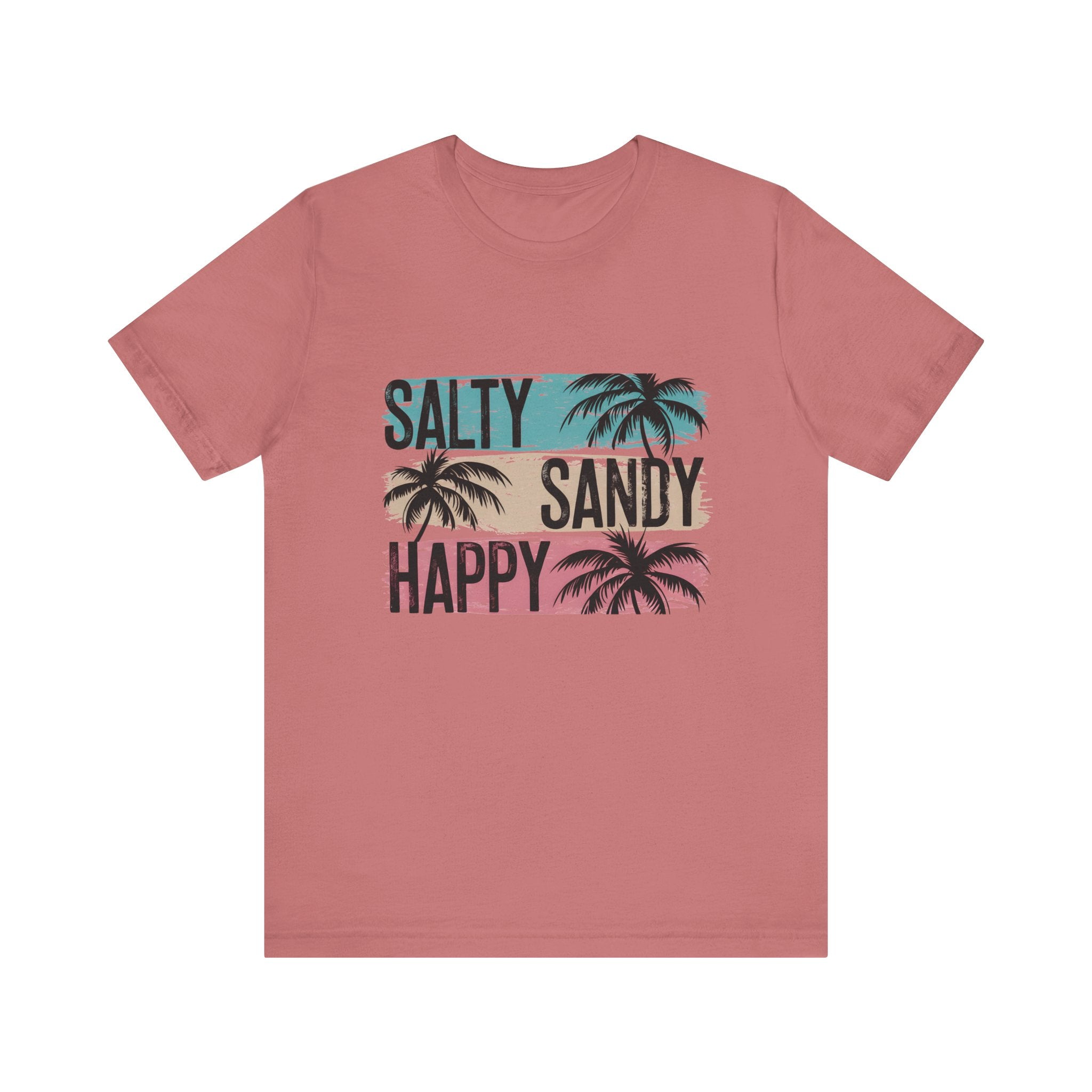 Salty Sandy Happy T-Shirt, Sandy Toes Salty Breeze Tee by PopCultureByDesign36