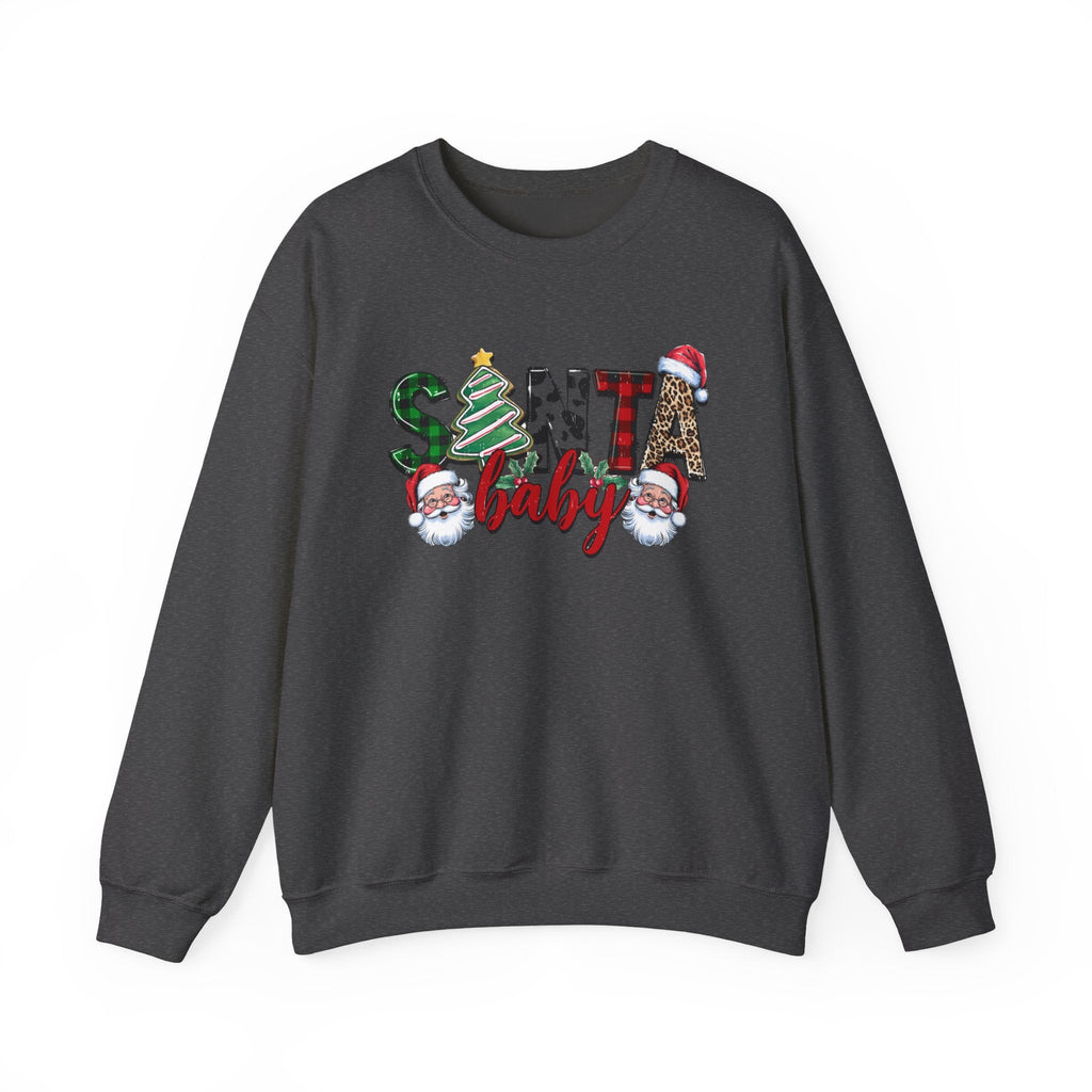 Santa Baby Sweatshirt, Retro Santa Sweatshirt, Cute Santa by PopCultureByDesign36