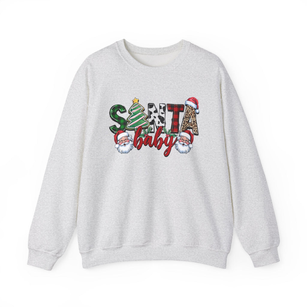 Santa Baby Sweatshirt, Retro Santa Sweatshirt, Cute Santa by PopCultureByDesign36