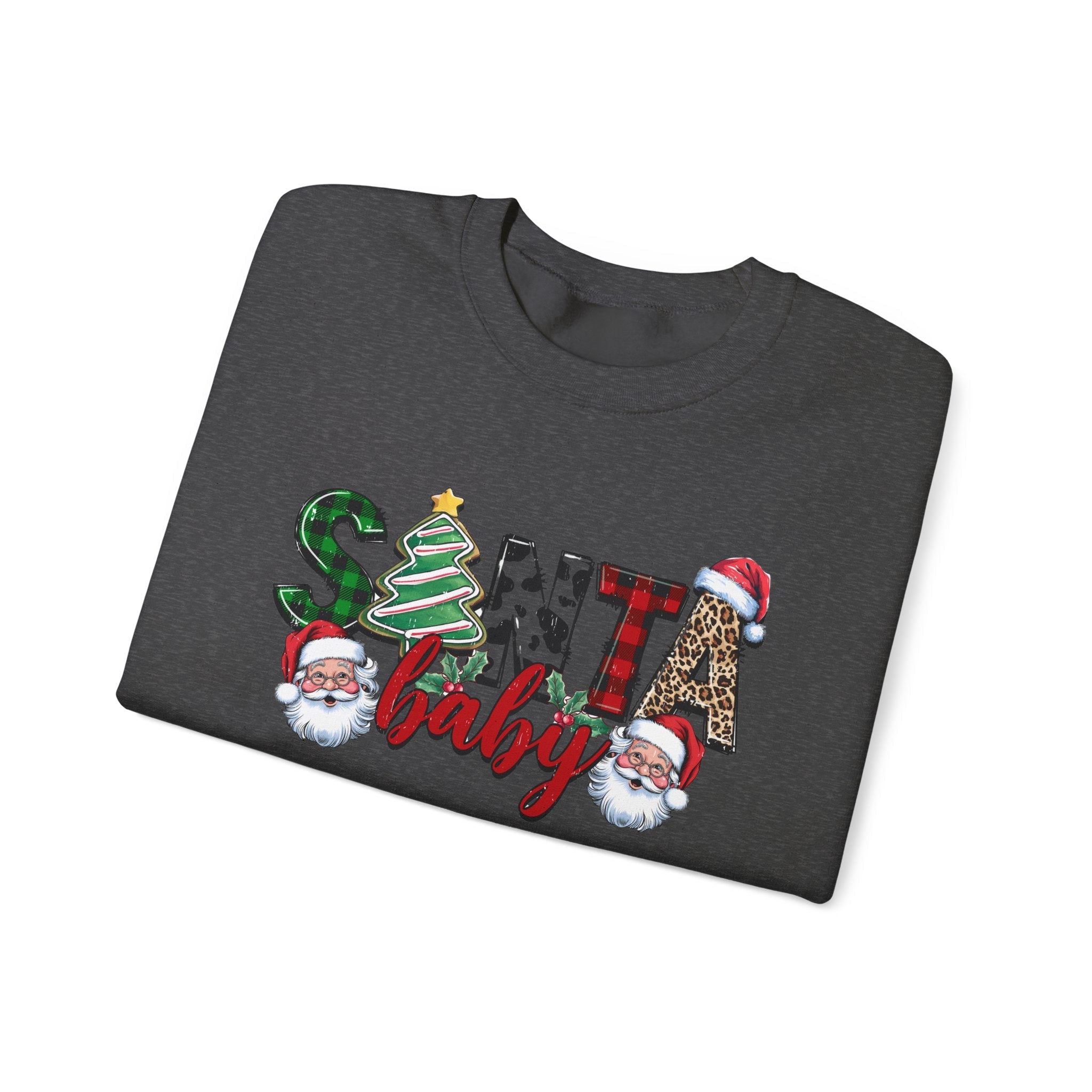 Santa Baby Sweatshirt, Retro Santa Sweatshirt, Cute Santa by PopCultureByDesign36