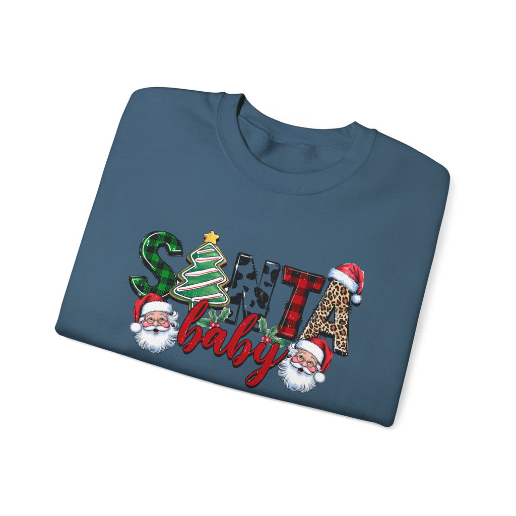 Santa Baby Sweatshirt, Retro Santa Sweatshirt, Cute Santa by PopCultureByDesign36