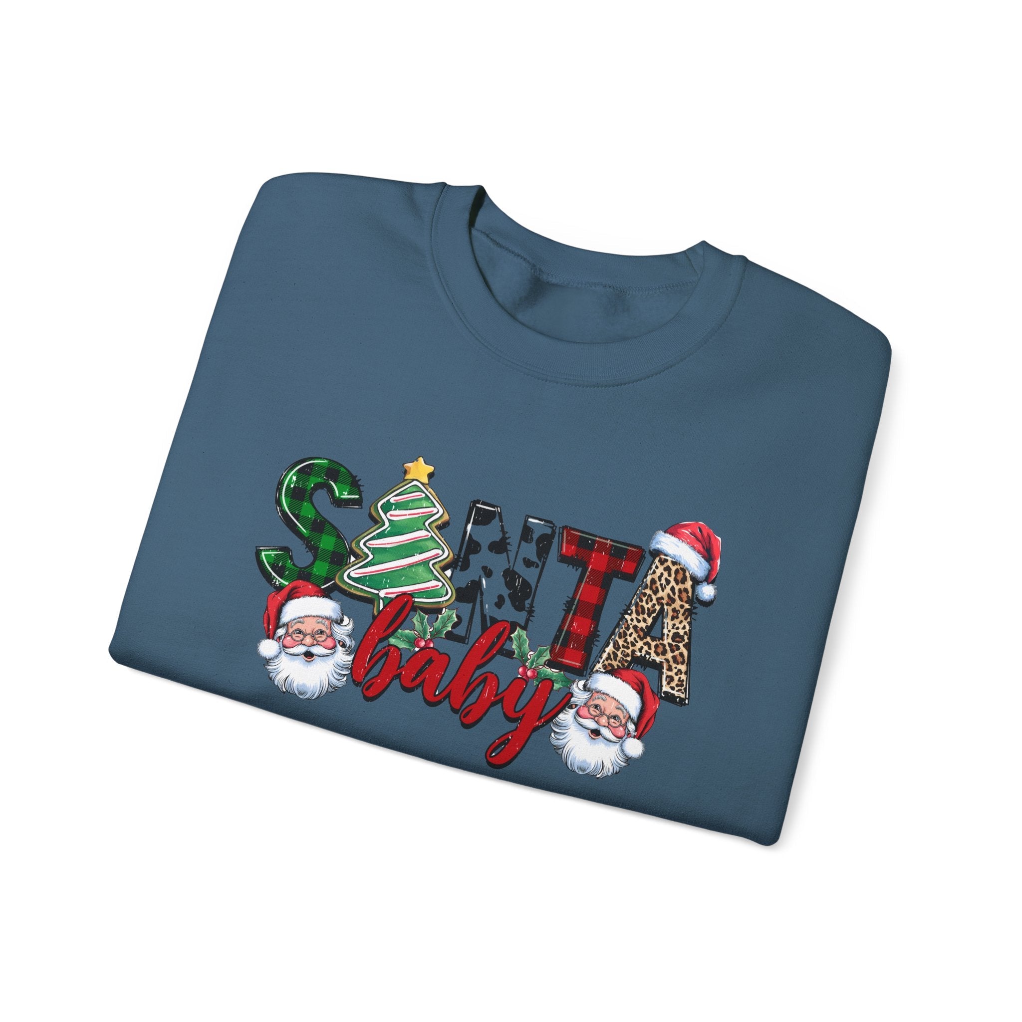 Santa Baby Sweatshirt, Retro Santa Sweatshirt, Cute Santa by PopCultureByDesign36