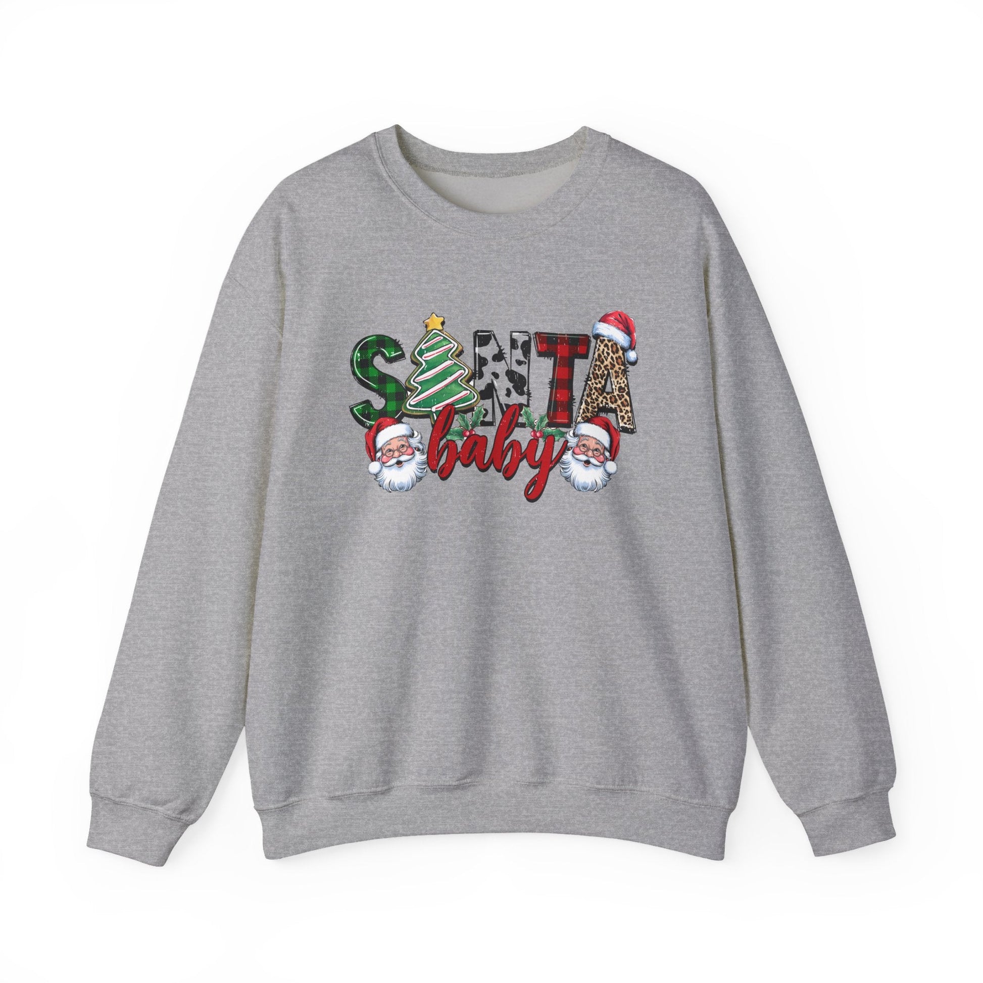 Santa Baby Sweatshirt, Retro Santa Sweatshirt, Cute Santa - Popbydesign
