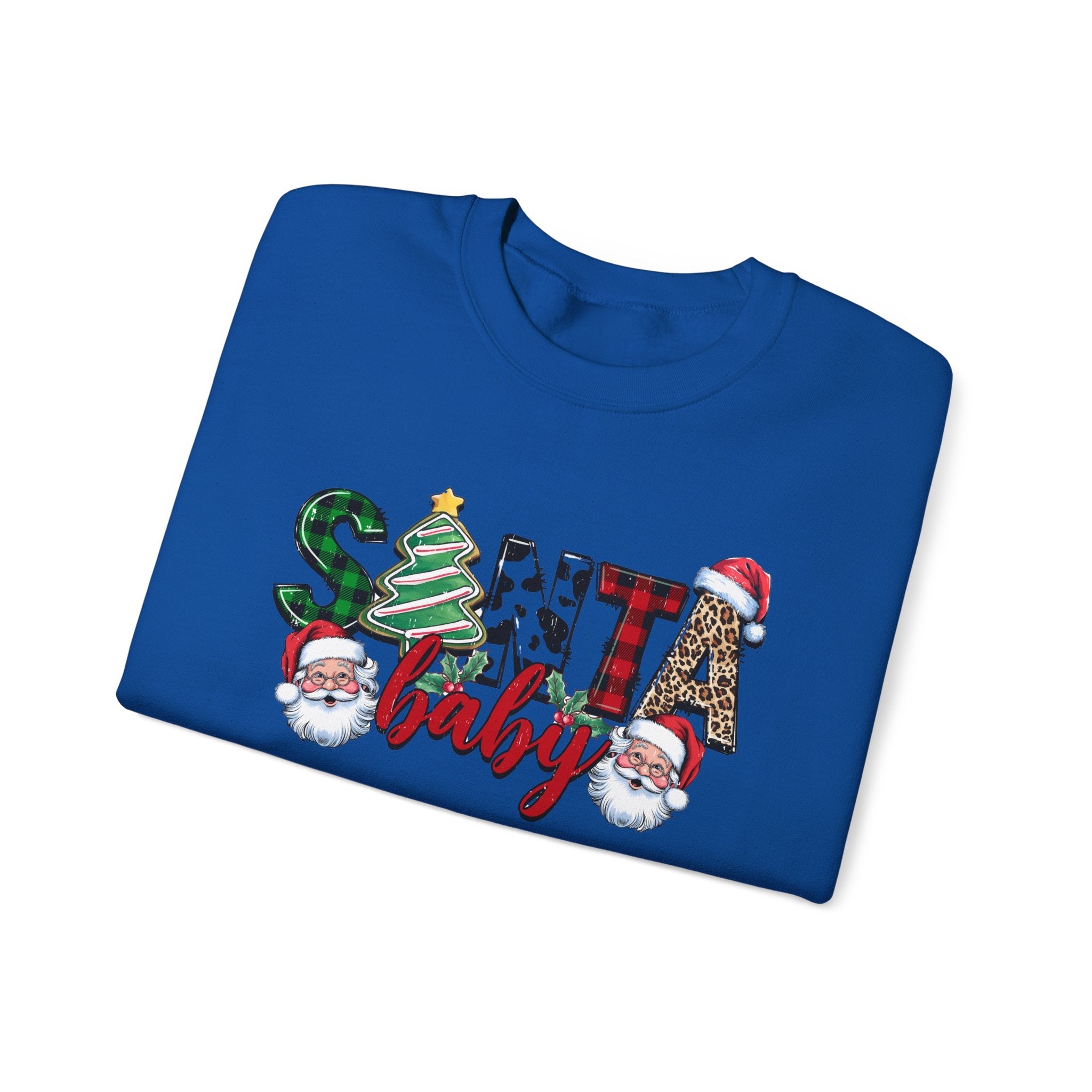 Santa Baby Sweatshirt, Retro Santa Sweatshirt, Cute Santa by PopCultureByDesign36