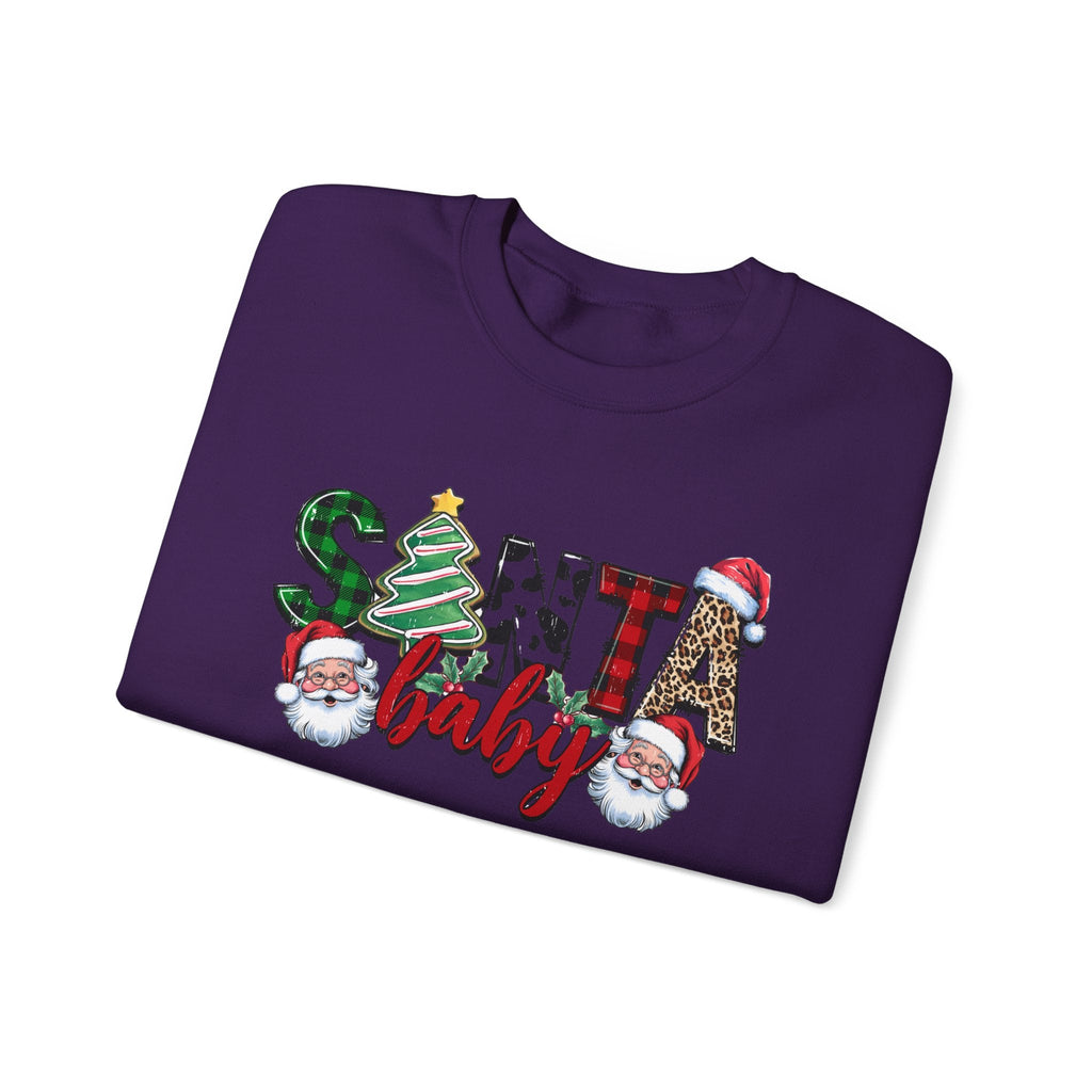 Santa Baby Sweatshirt, Retro Santa Sweatshirt, Cute Santa by PopCultureByDesign36