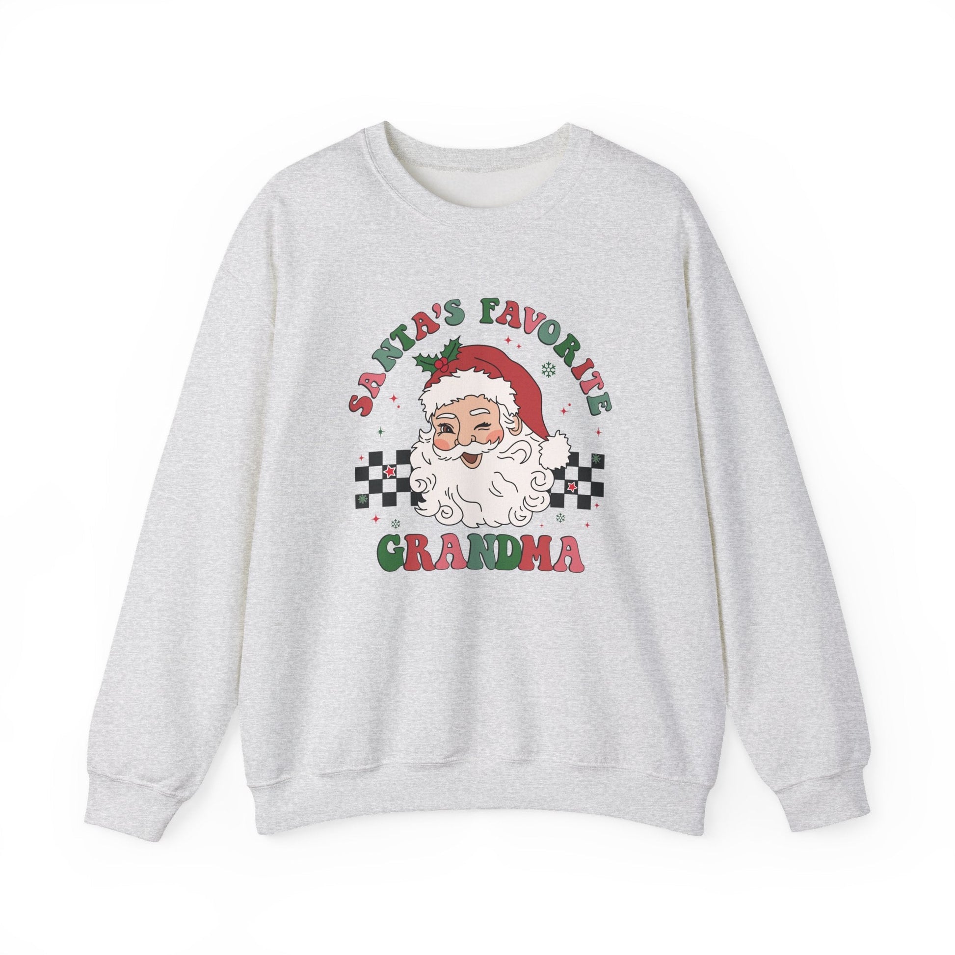Santas Favorite Grandma, Retro Santa Claus Sweatshirt - Popbydesign