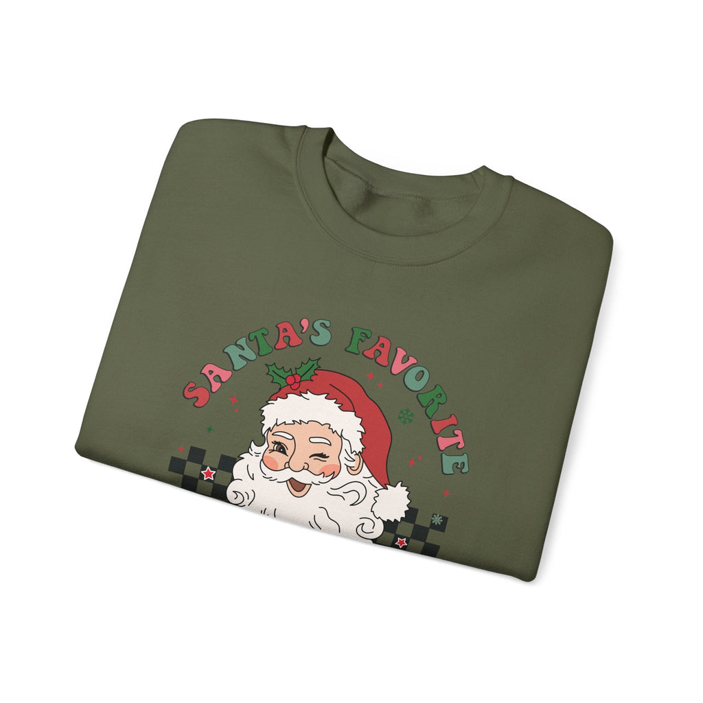 Santas Favorite Grandma, Retro Santa Claus Sweatshirt by PopCultureByDesign36