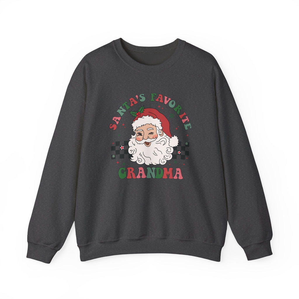 Santas Favorite Grandma, Retro Santa Claus Sweatshirt by PopCultureByDesign36