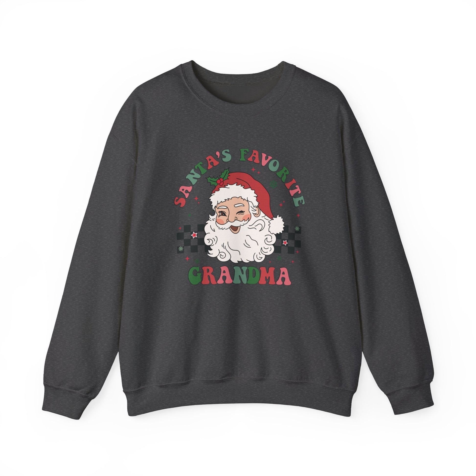 Santas Favorite Grandma, Retro Santa Claus Sweatshirt - Popbydesign