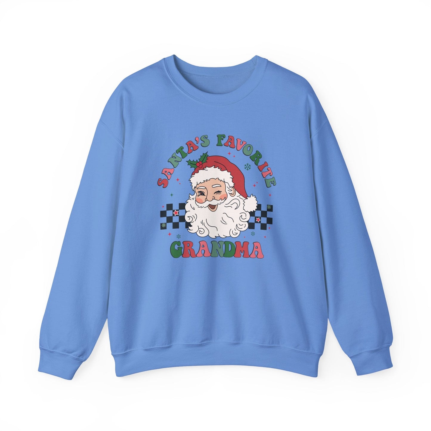 Santas Favorite Grandma, Retro Santa Claus Sweatshirt - Popbydesign
