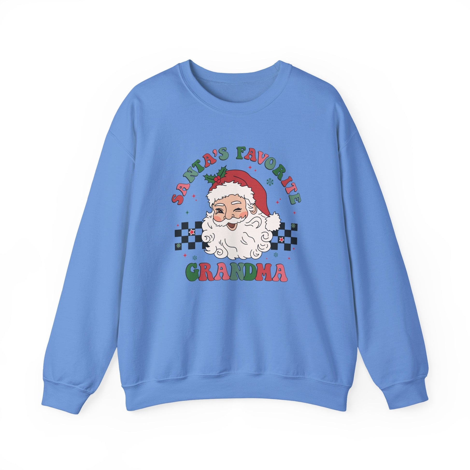 Santas Favorite Grandma, Retro Santa Claus Sweatshirt - Popbydesign