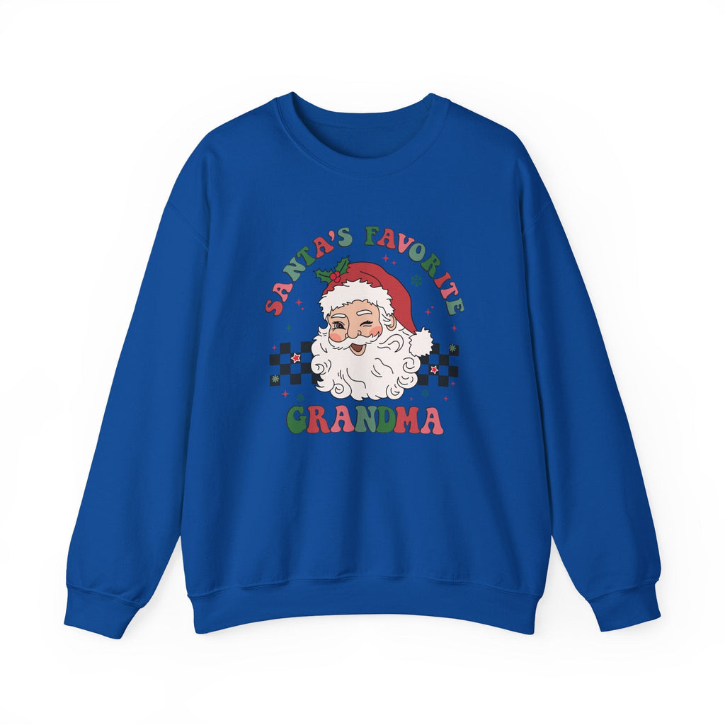 Santas Favorite Grandma, Retro Santa Claus Sweatshirt by PopCultureByDesign36