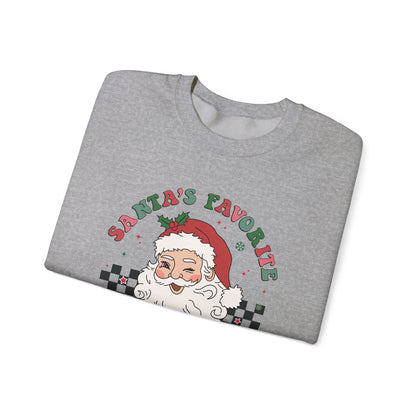 Santas Favorite Grandma, Retro Santa Claus Sweatshirt - Popbydesign