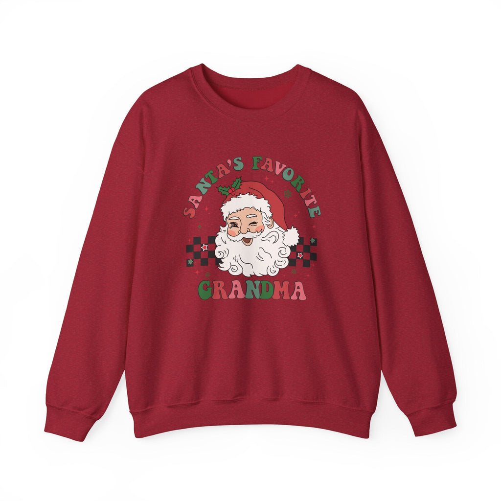 Santas Favorite Grandma, Retro Santa Claus Sweatshirt by PopCultureByDesign36