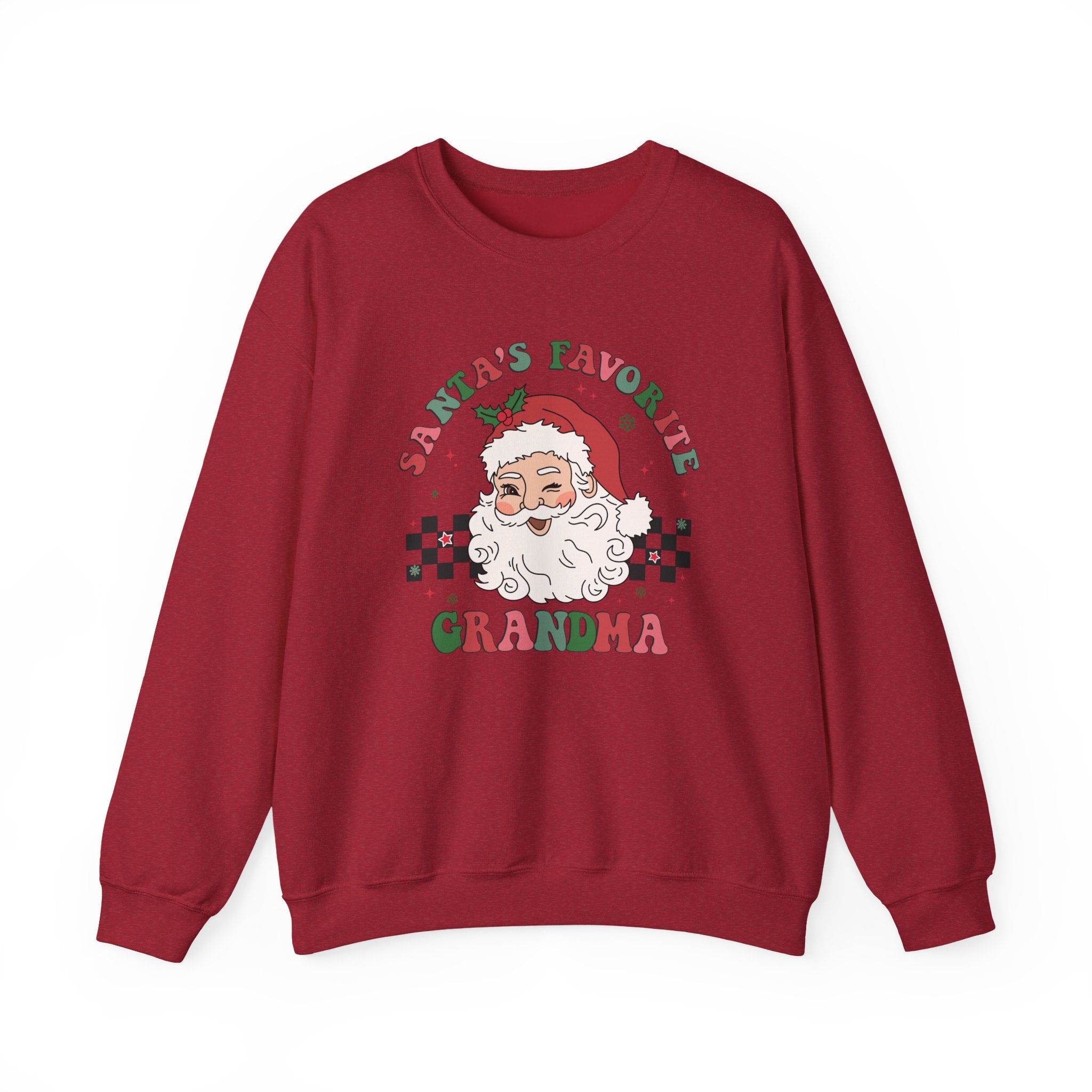 Santas Favorite Grandma, Retro Santa Claus Sweatshirt by PopCultureByDesign36