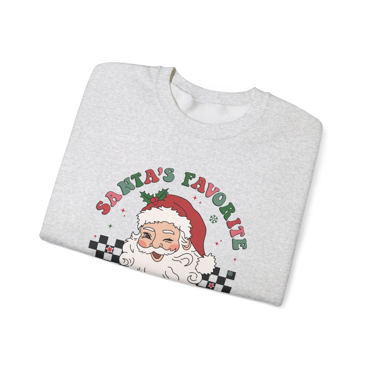 Santas Favorite Grandma, Retro Santa Claus Sweatshirt - Popbydesign