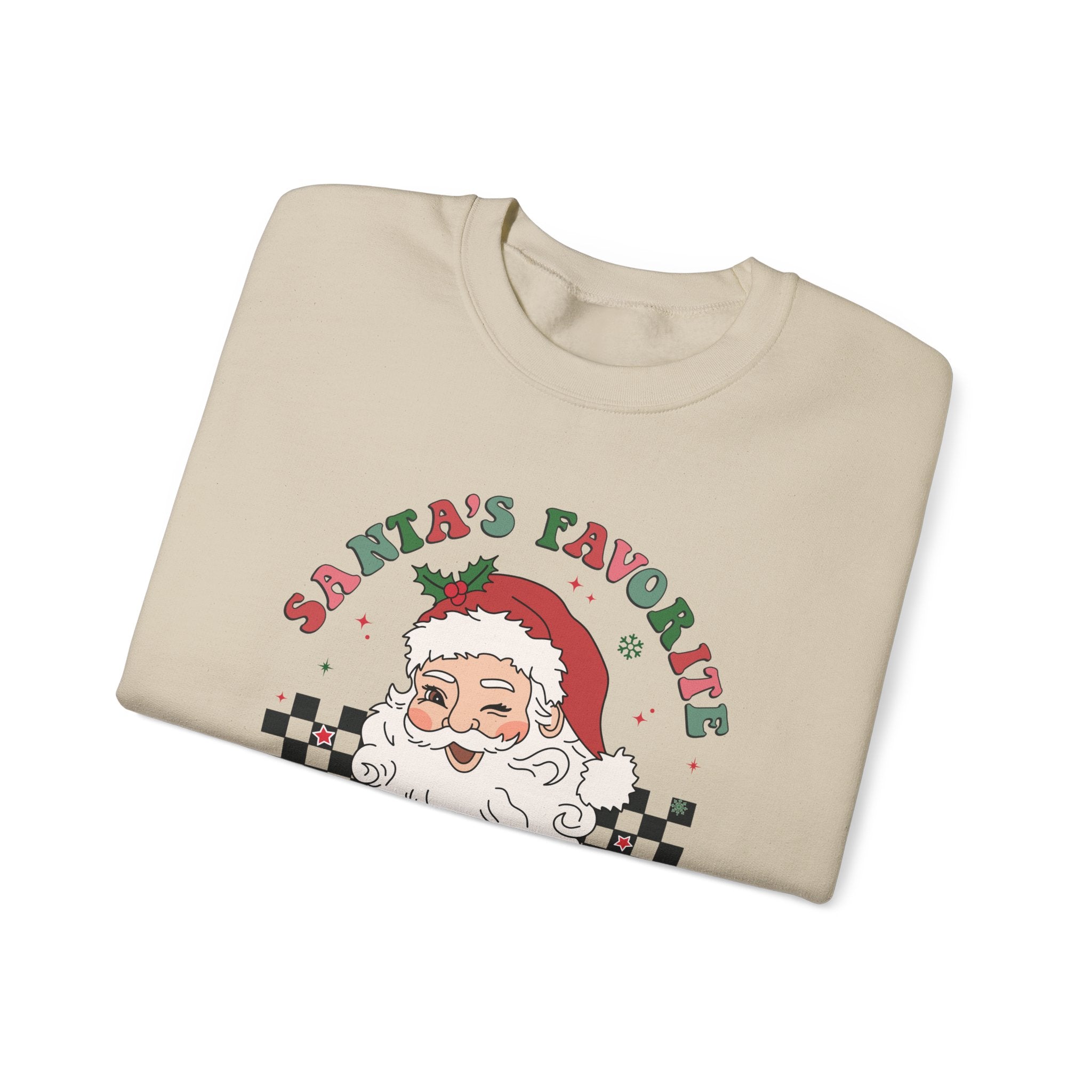 Santas Favorite Grandma, Retro Santa Claus Sweatshirt by PopCultureByDesign36