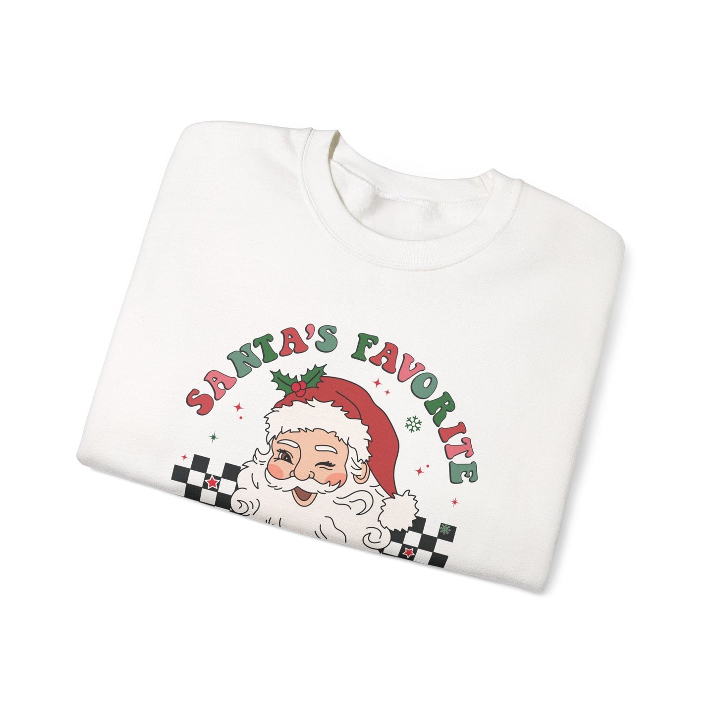 Santas Favorite Grandma, Retro Santa Claus Sweatshirt - Popbydesign