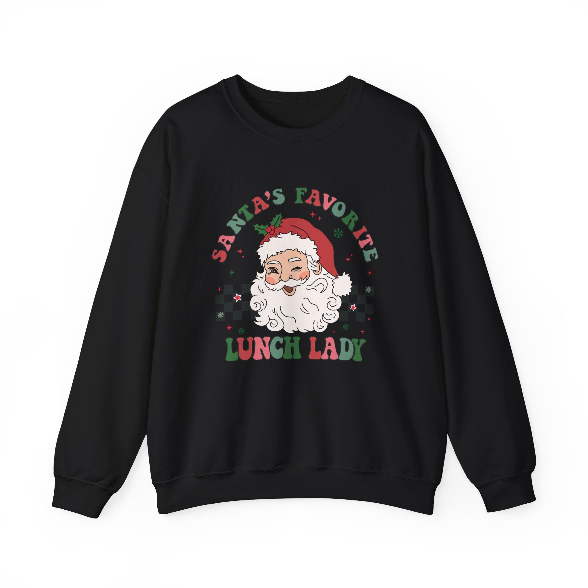 Santas Favorite Lunch Lady, Retro Santa Sweatshirt by PopCultureByDesign36