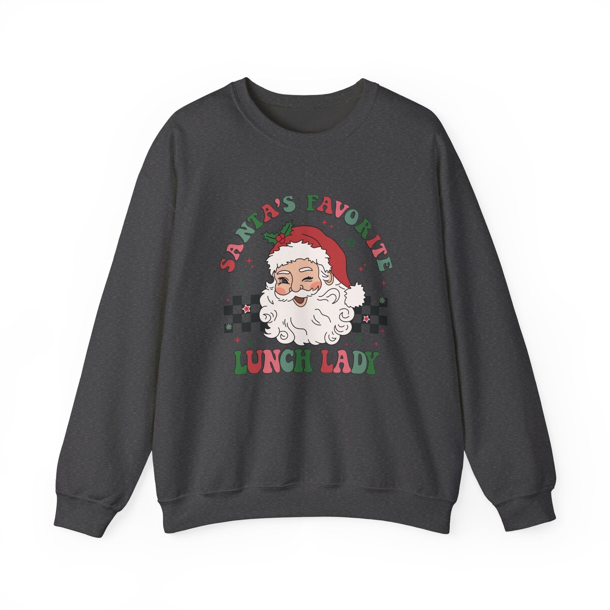 Santas Favorite Lunch Lady, Retro Santa Sweatshirt - Popbydesign