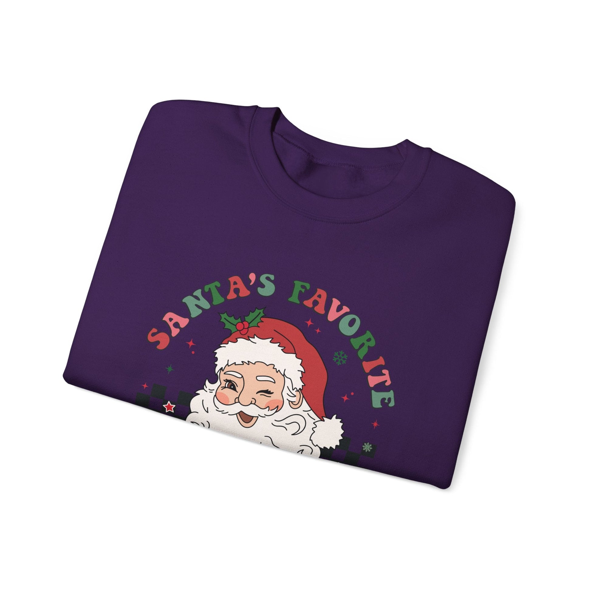 Santas Favorite Lunch Lady, Retro Santa Sweatshirt - Popbydesign