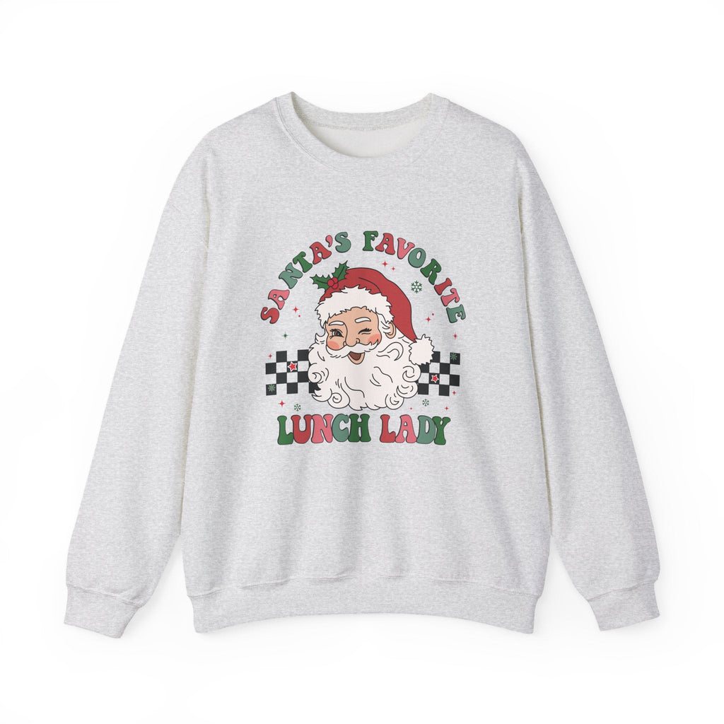 Santas Favorite Lunch Lady, Retro Santa Sweatshirt by PopCultureByDesign36