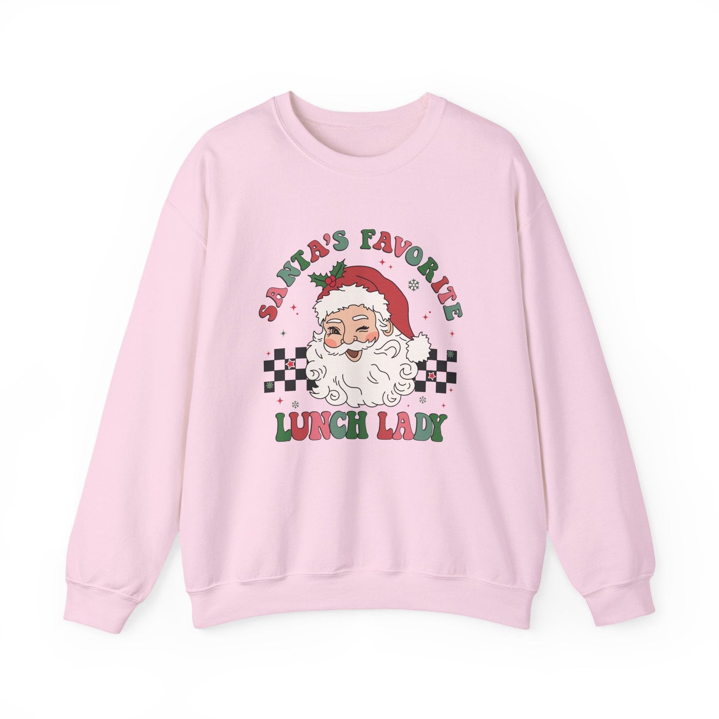 Santas Favorite Lunch Lady, Retro Santa Sweatshirt - Popbydesign