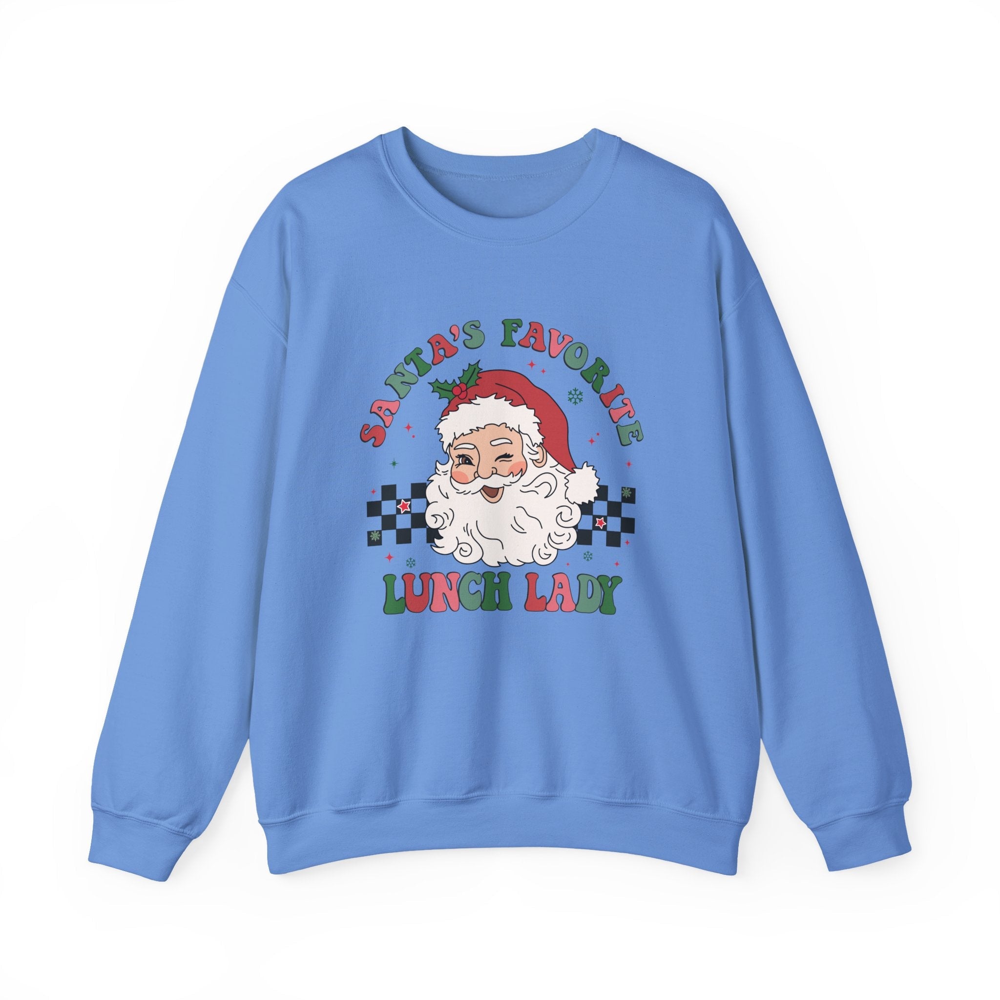 Santas Favorite Lunch Lady, Retro Santa Sweatshirt by PopCultureByDesign36