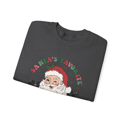 Santas Favorite Lunch Lady, Retro Santa Sweatshirt - Popbydesign
