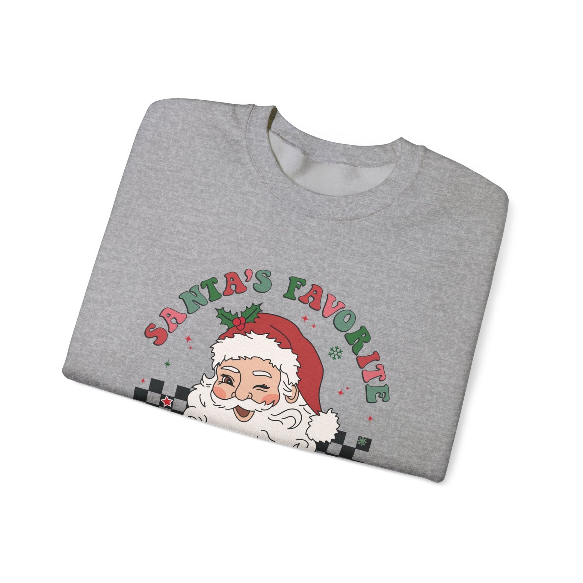 Santas Favorite Lunch Lady, Retro Santa Sweatshirt - Popbydesign