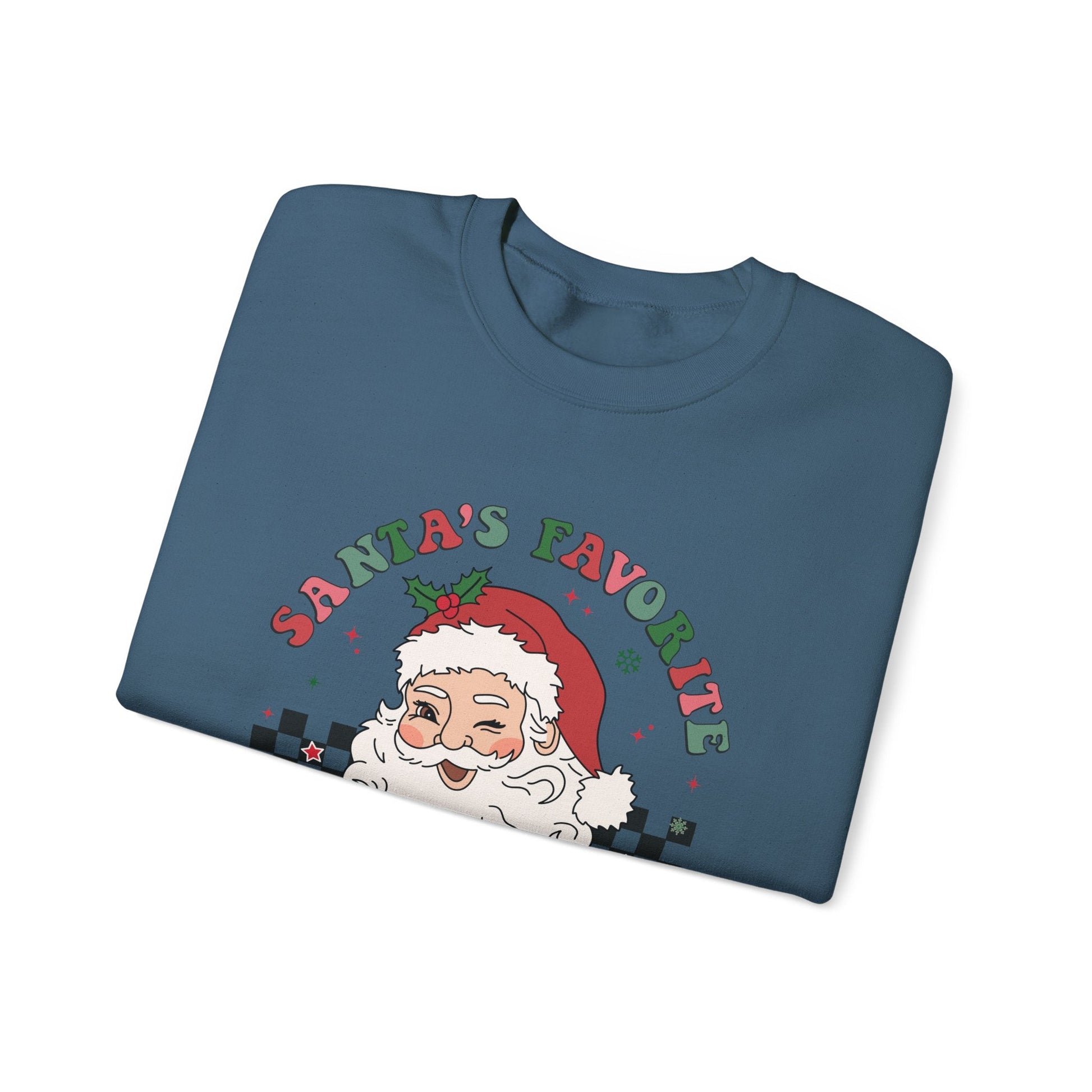 Santas Favorite Lunch Lady, Retro Santa Sweatshirt - Popbydesign