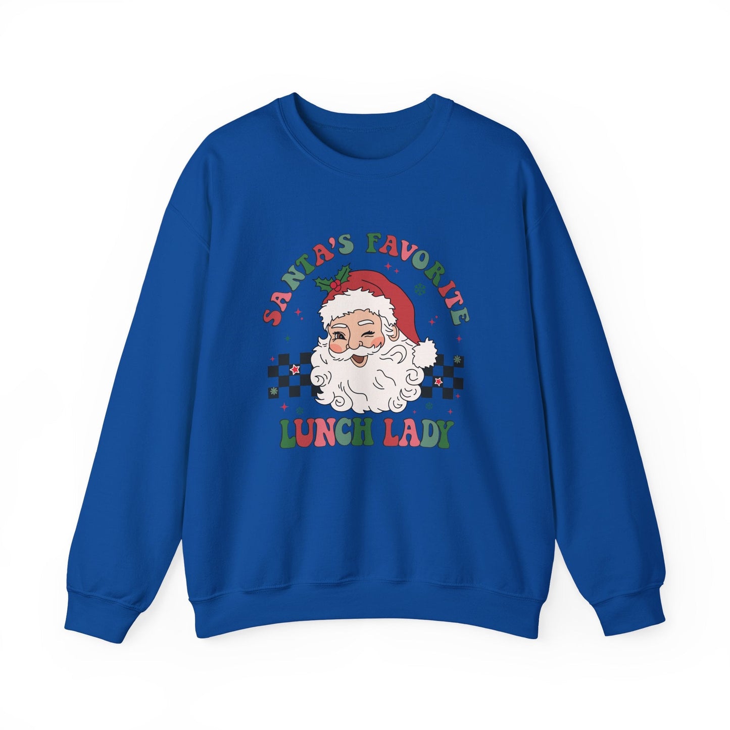 Santas Favorite Lunch Lady, Retro Santa Sweatshirt - Popbydesign