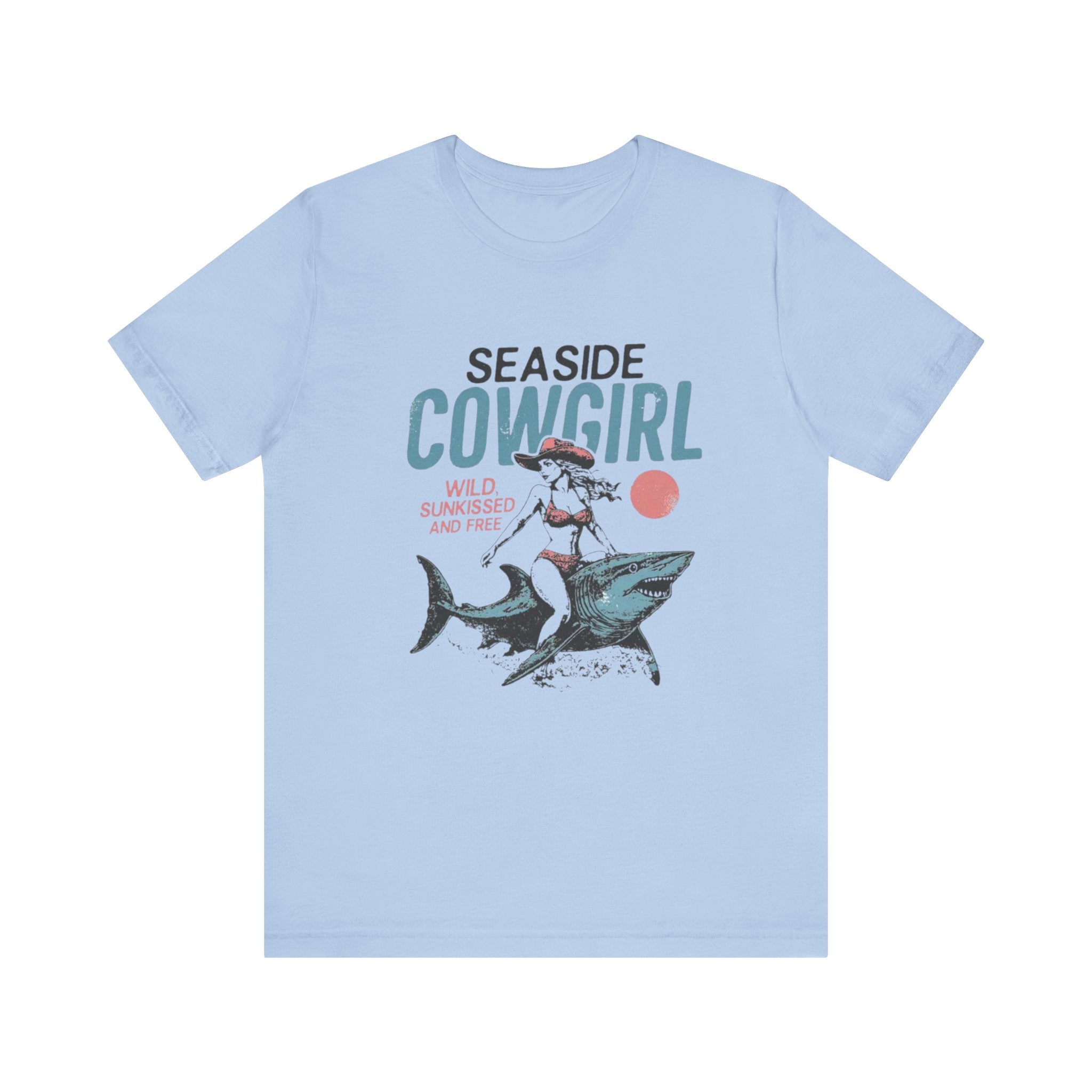 Seaside cowgirl retro summer Shirt, Western beach Shirt by PopCultureByDesign36