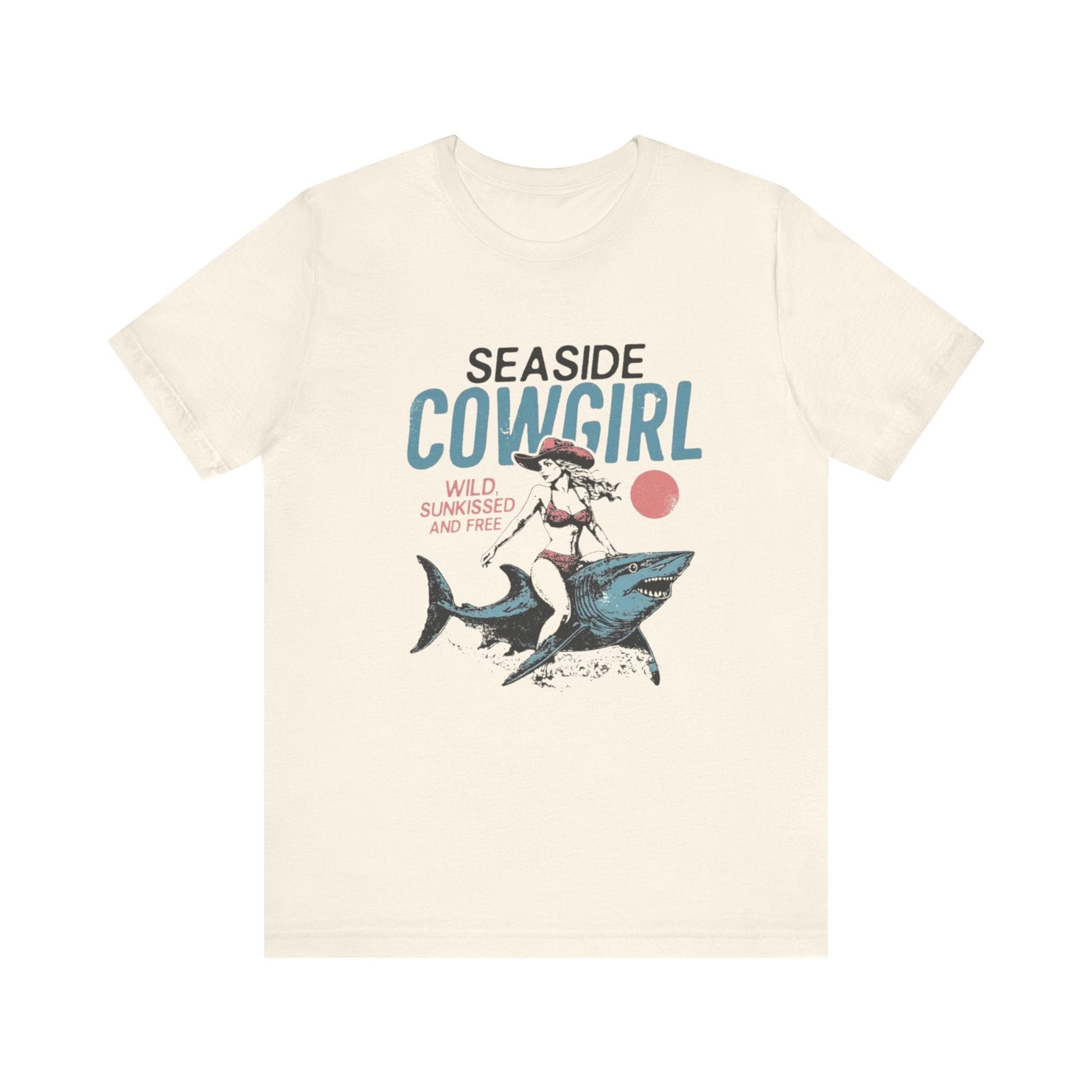 Seaside cowgirl retro summer Shirt, Western beach Shirt - Popbydesign