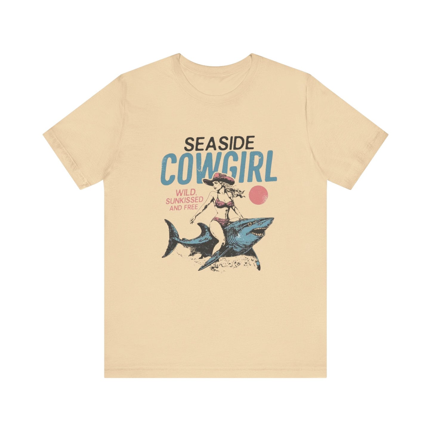 Seaside cowgirl retro summer Shirt, Western beach Shirt - Popbydesign