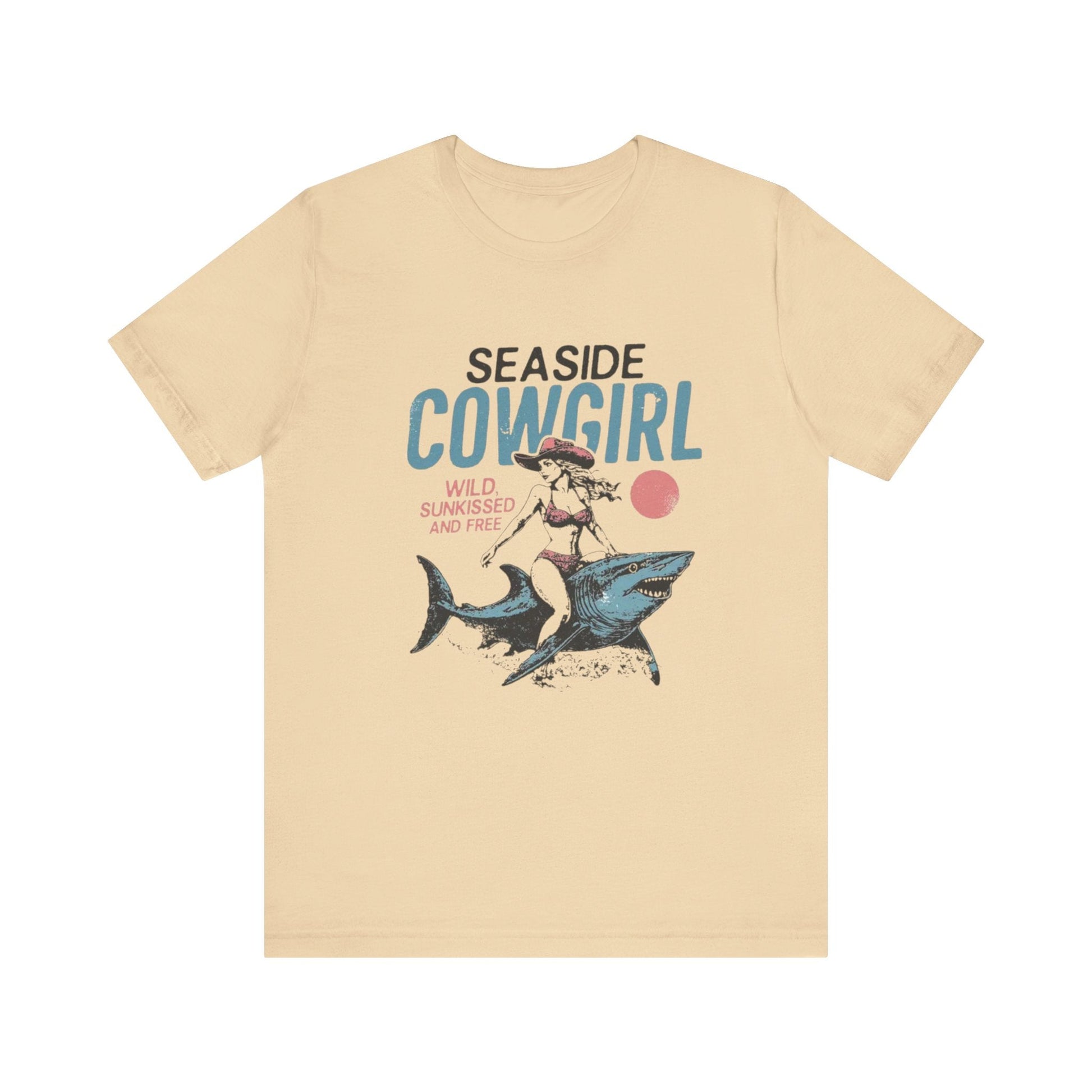 Seaside cowgirl retro summer Shirt, Western beach Shirt - Popbydesign